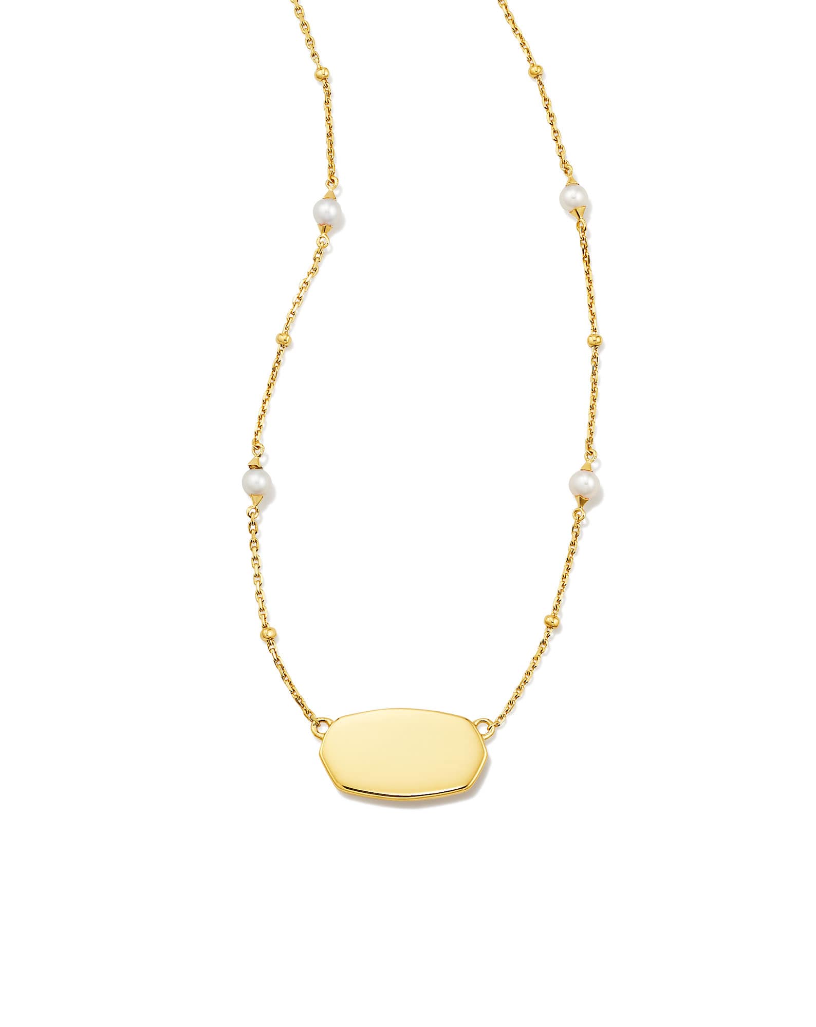 Elisa Pearl 18k Gold Vermeil Pendant Necklace in Freshwater Cultured Pearl