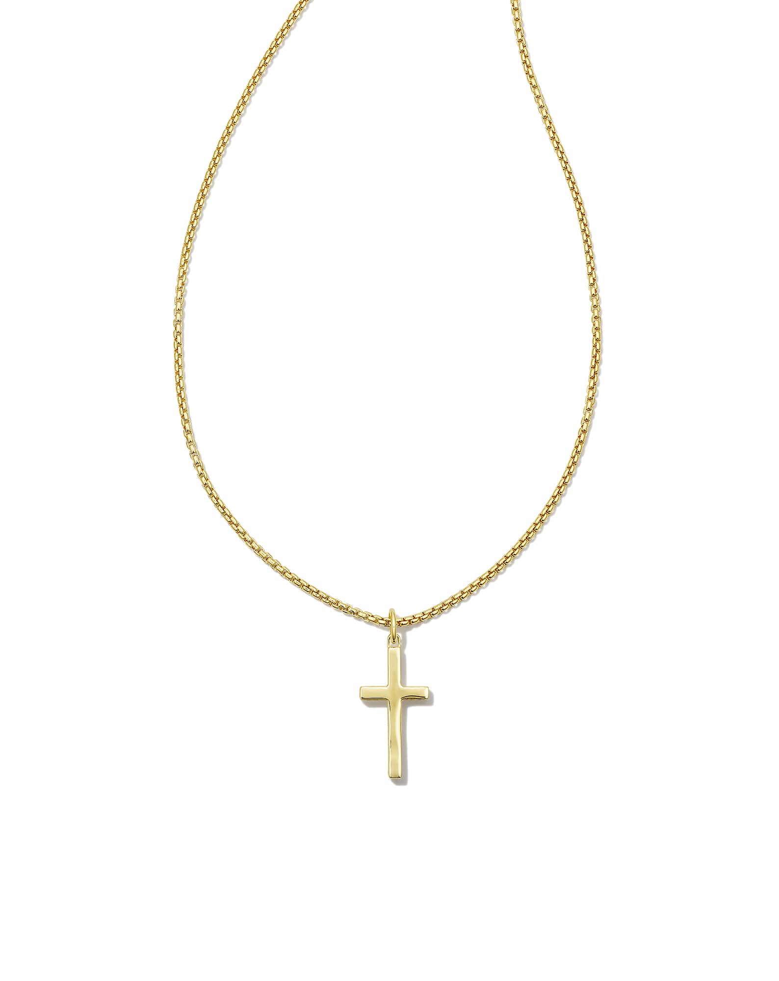 Small Cross Charm Necklace