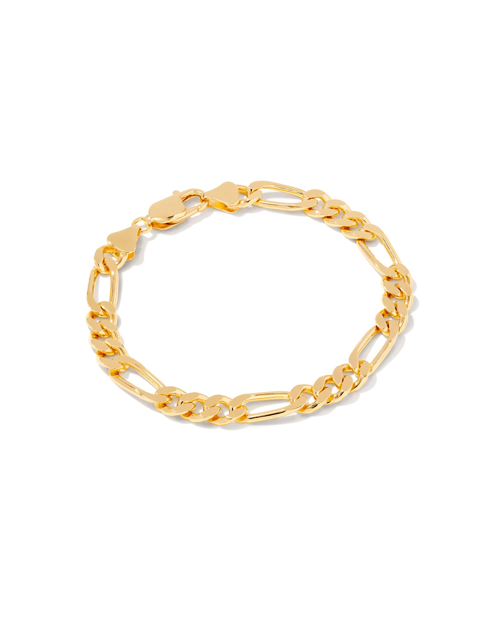 Figaro Chain Bracelet in 18k Gold Vermeil