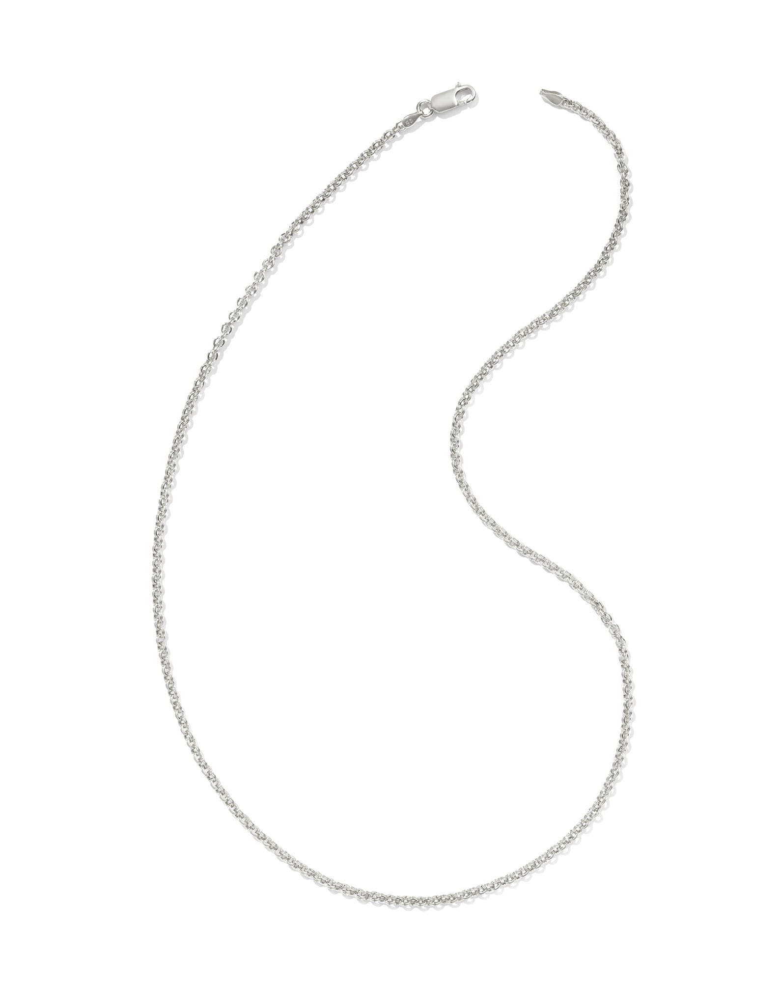 Axel 20" Chain Necklace in Oxidized Sterling Silver