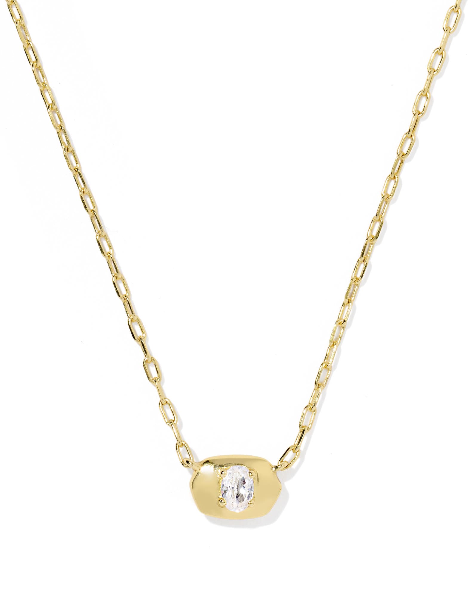 Bria Gold Short Pendant Necklace