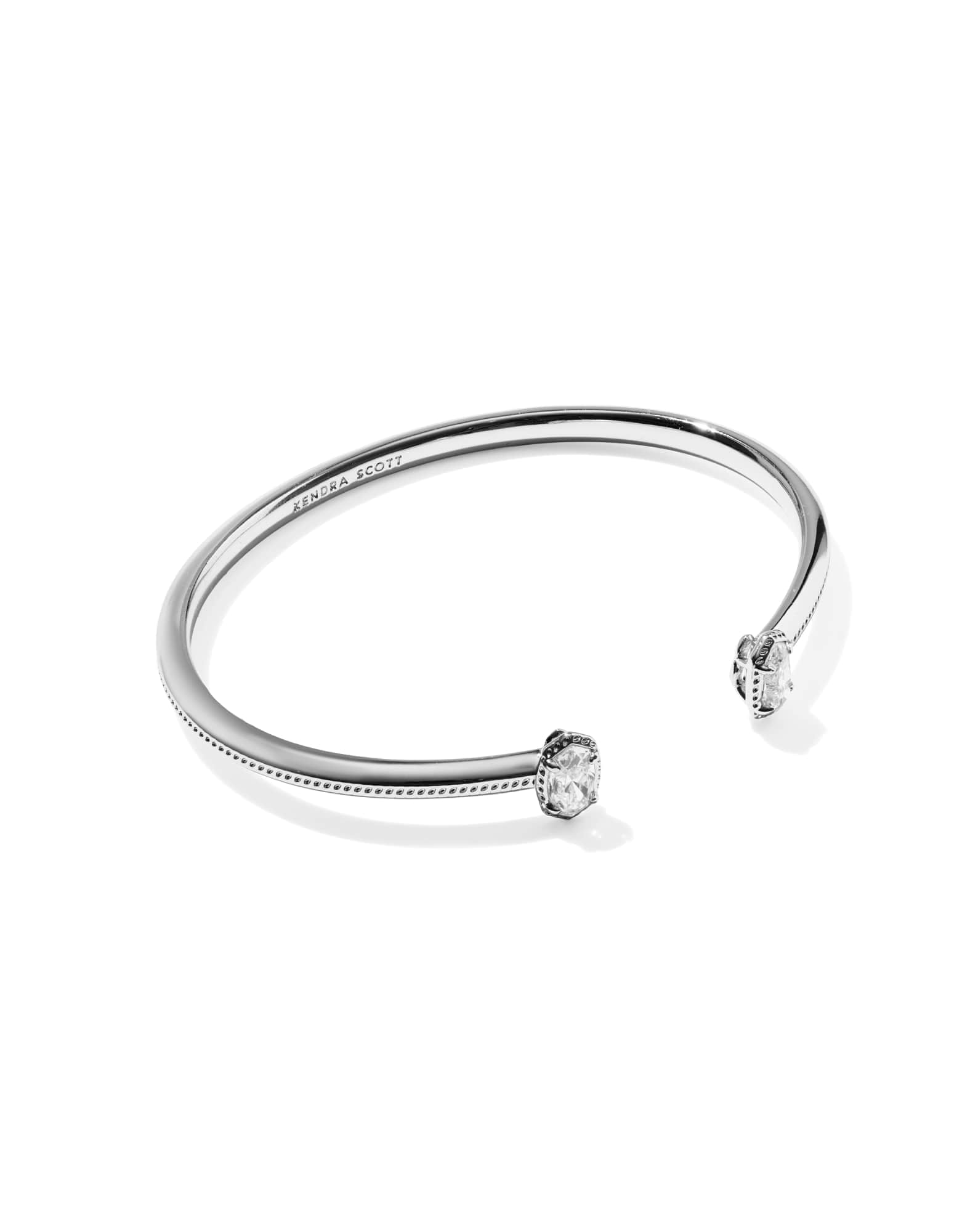 Mini Elton Luxe Silver Cuff Bracelet