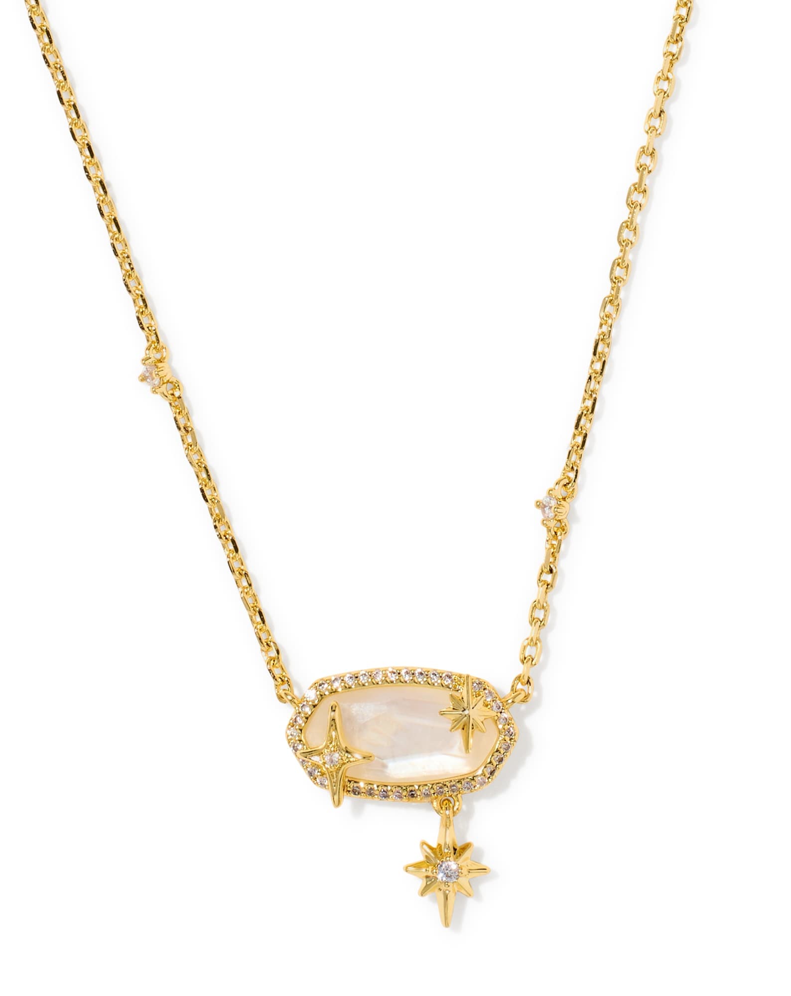 Elisa Star Gold Short Pendant Necklace