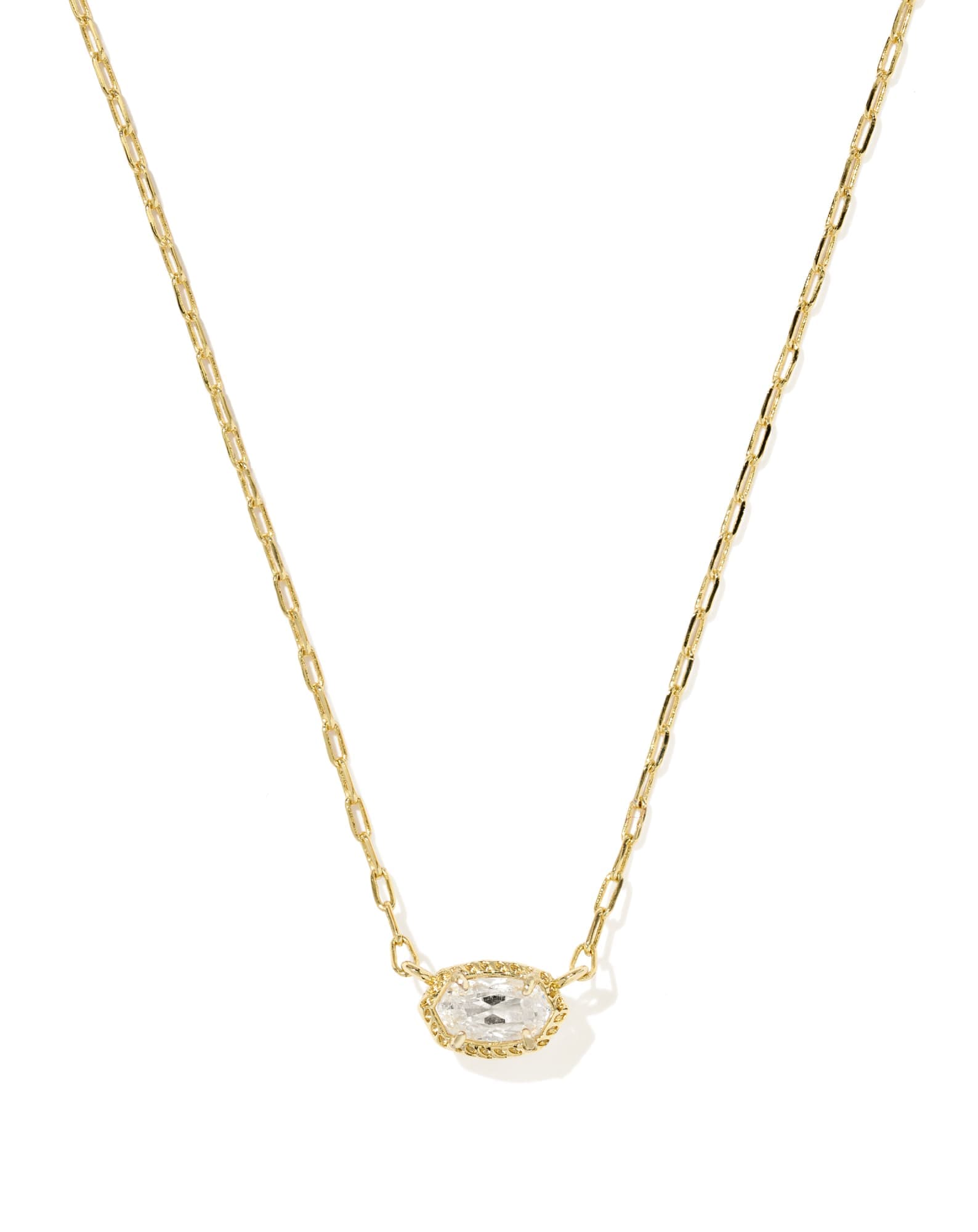 Mini Elisa Luxe Gold Pendant Necklace