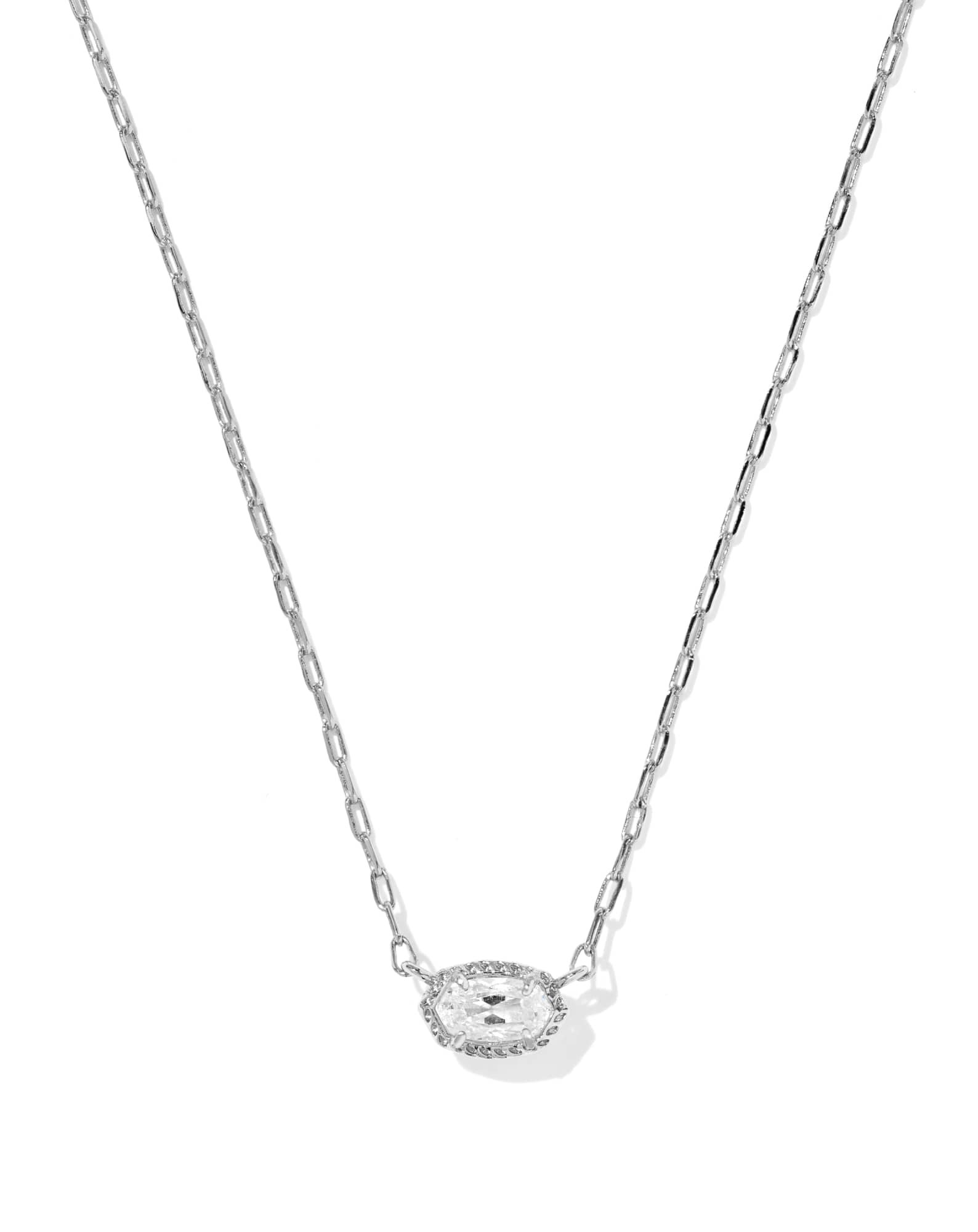Mini Elisa Luxe Silver Pendant Necklace