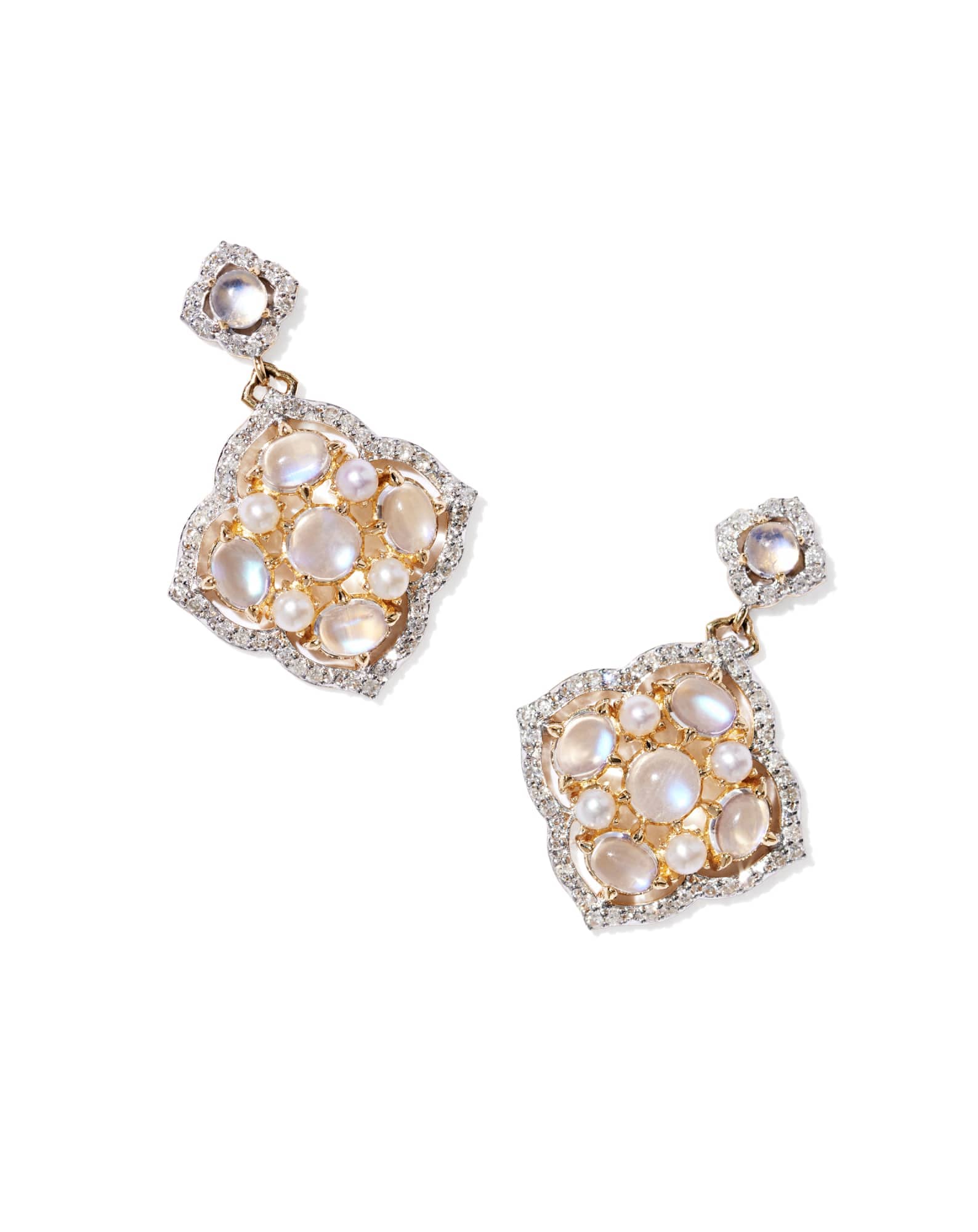 0.16 ct Heirloom Dira 14k Yellow Gold Statement Earrings