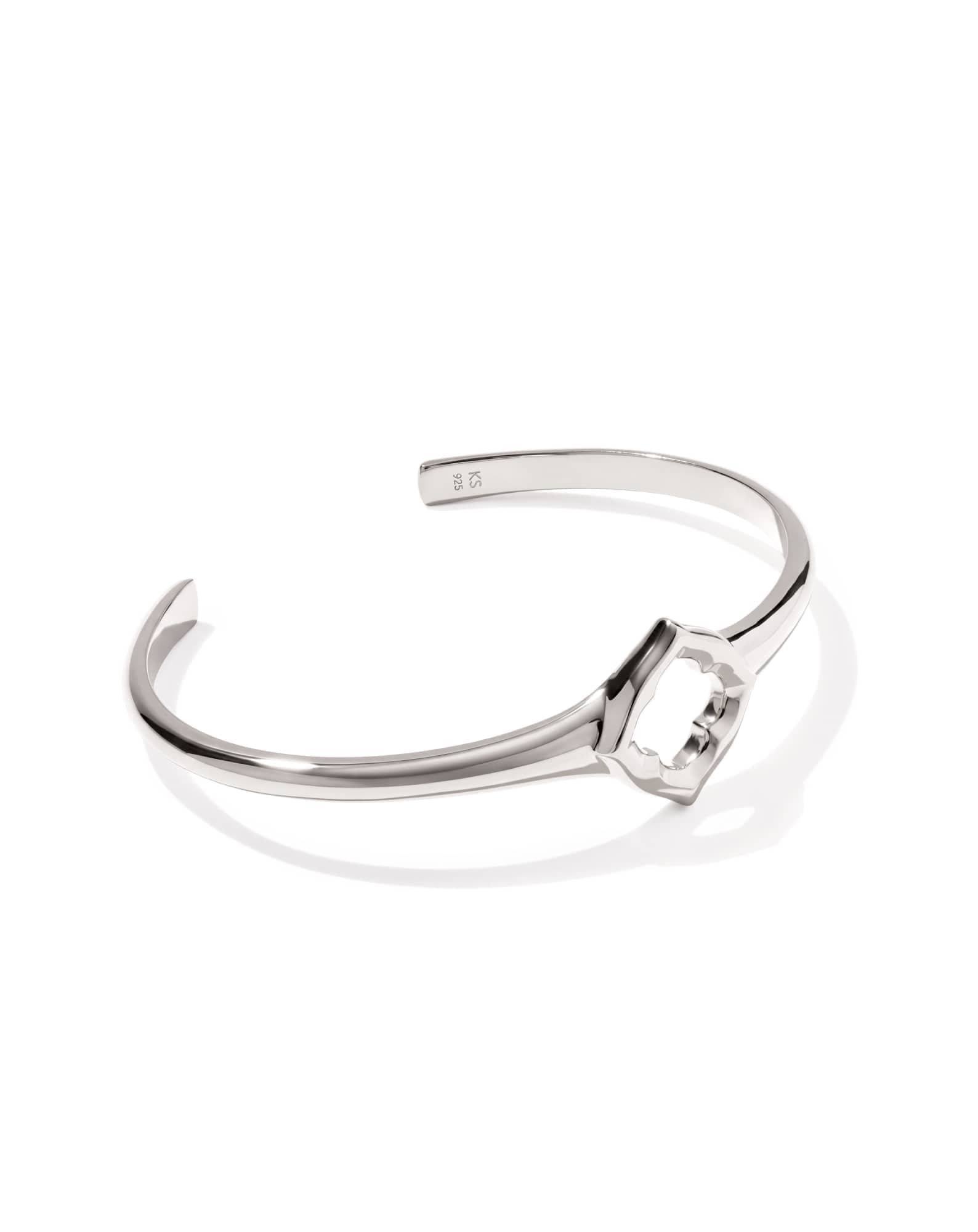 Dira Open Frame Sterling Silver Cuff Bracelet
