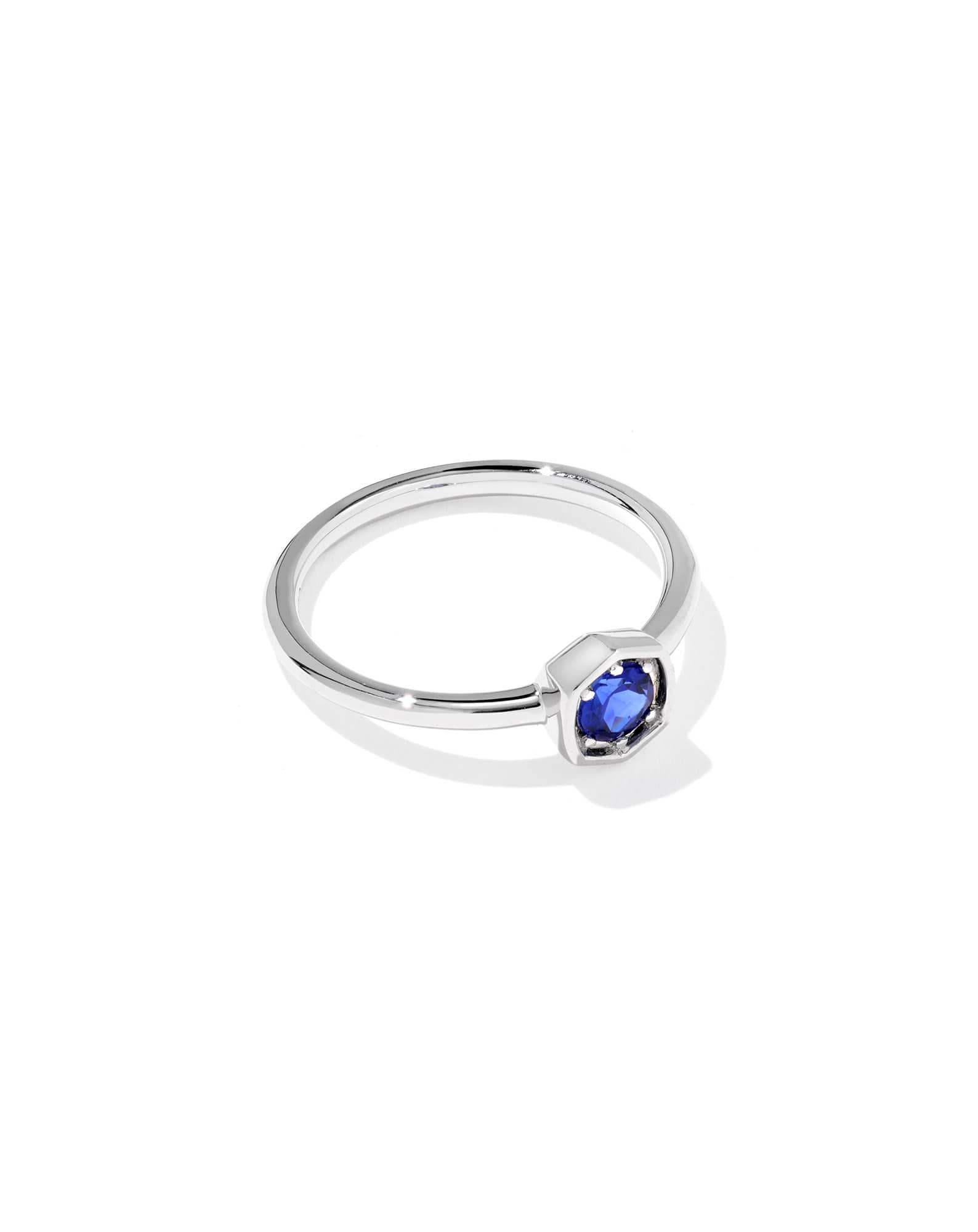 0.36 ct Lab Grown Gemstone Davie 14k White Gold Band Ring