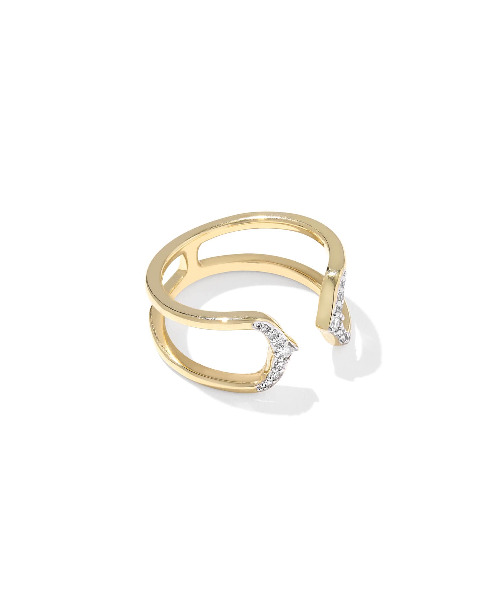 0.12 ct Sophee 14k Yellow Gold Open Frame Ring 