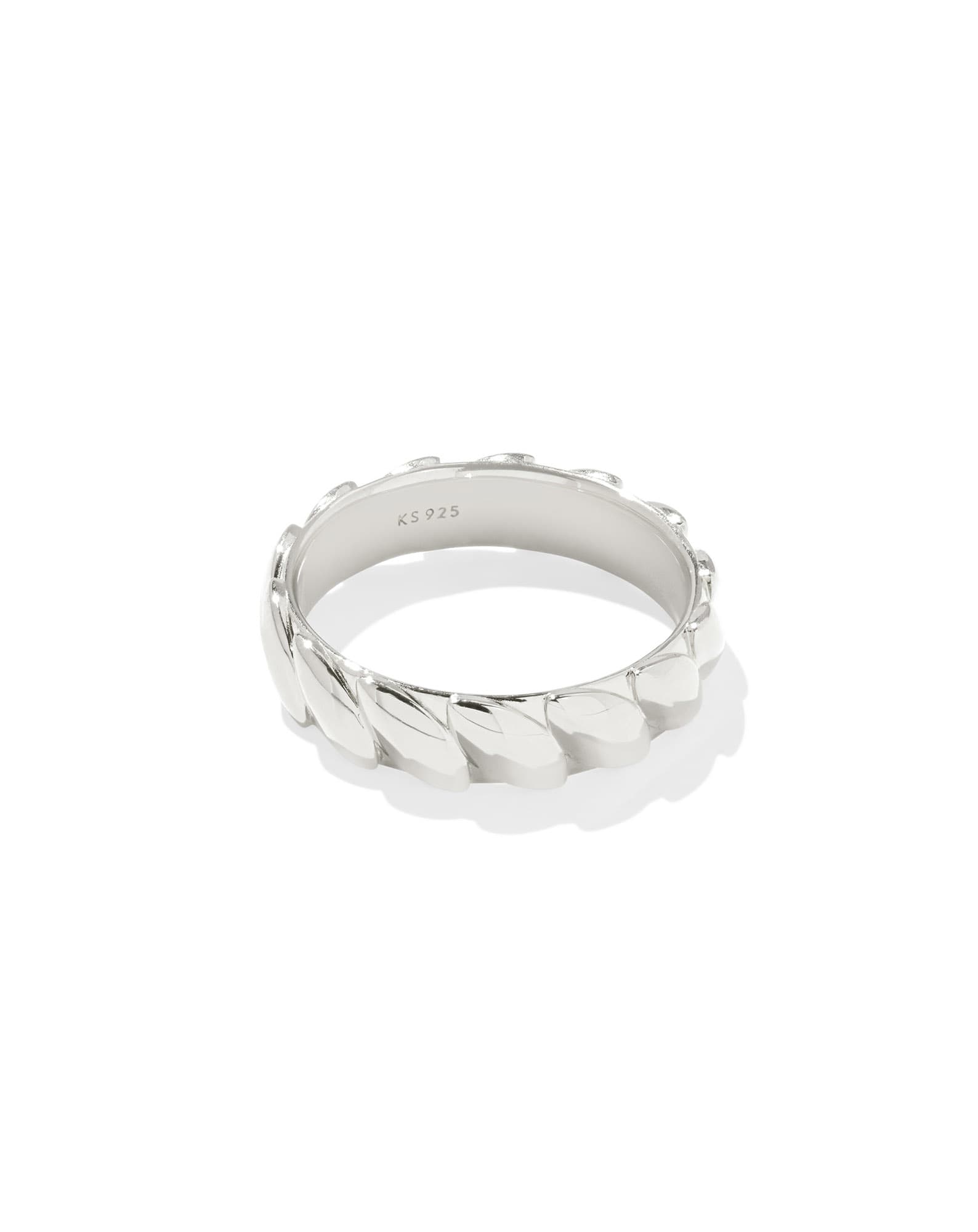 Tyler Wide Band Ring in Sterling Silver