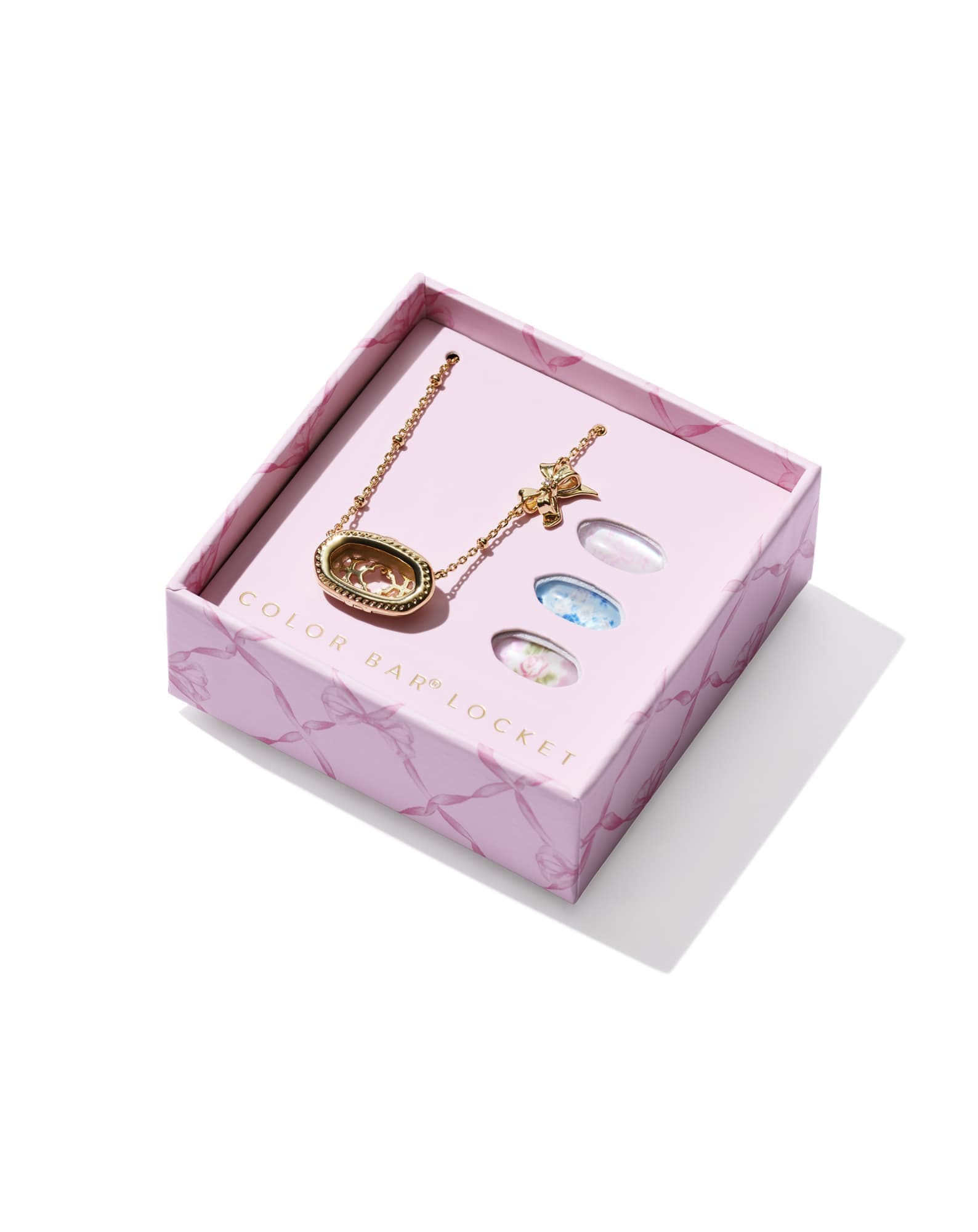 Kendra Scott x LoveShackFancy Elisa Color Bar® Gold Locket Necklace Gift Set