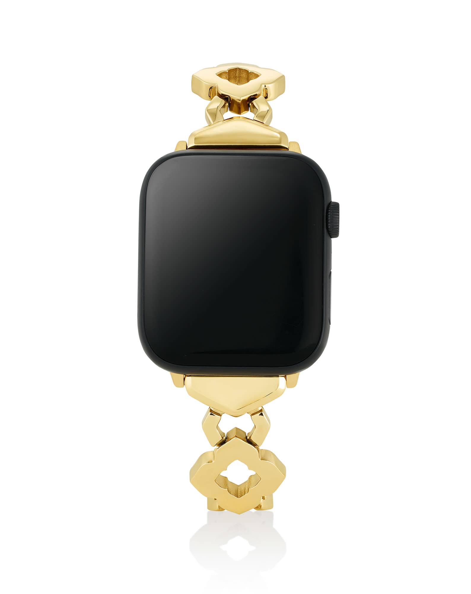 Medallion Watch Band in Gold Tone Stainless Steel