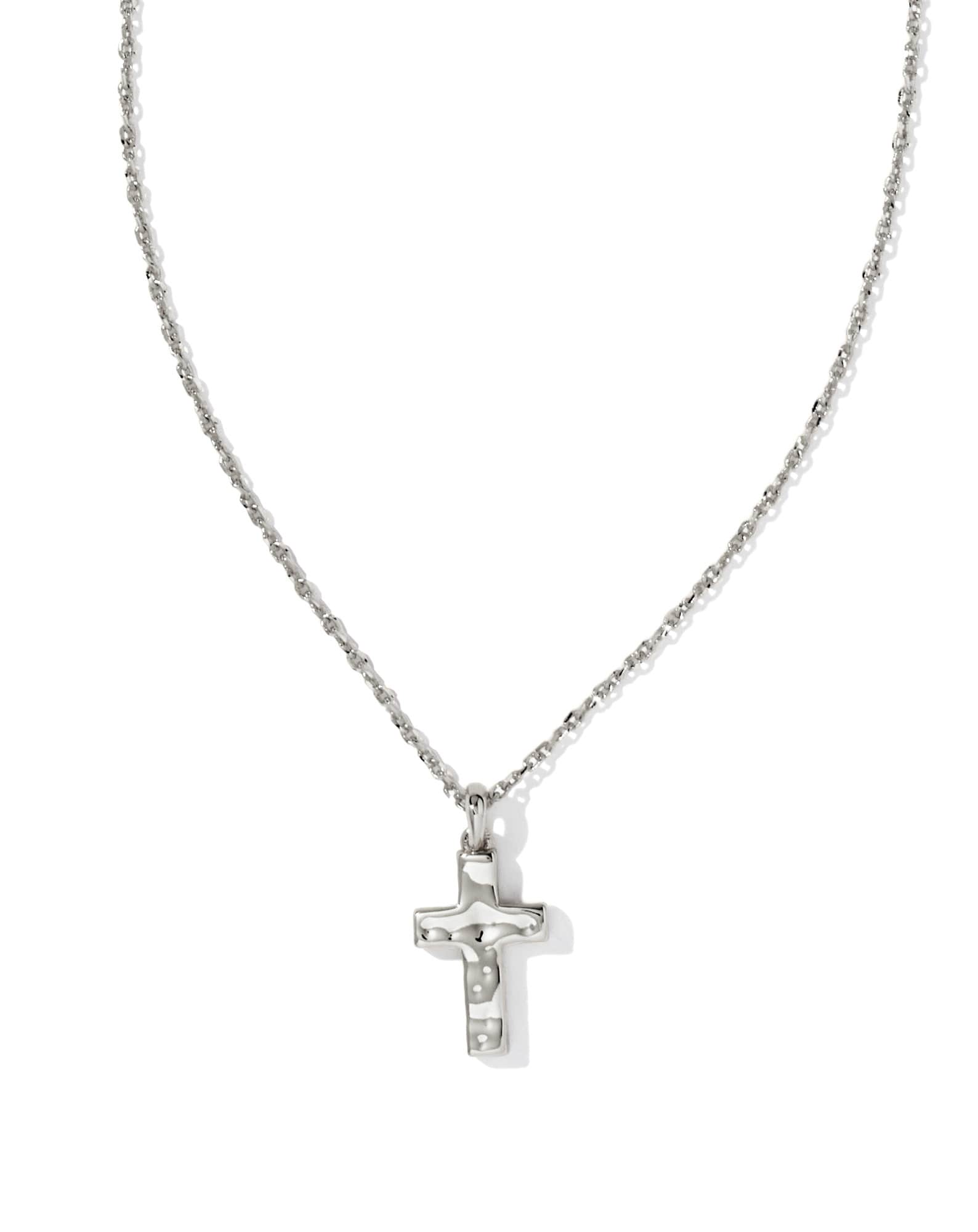 Cross Pendant Necklace in Silver