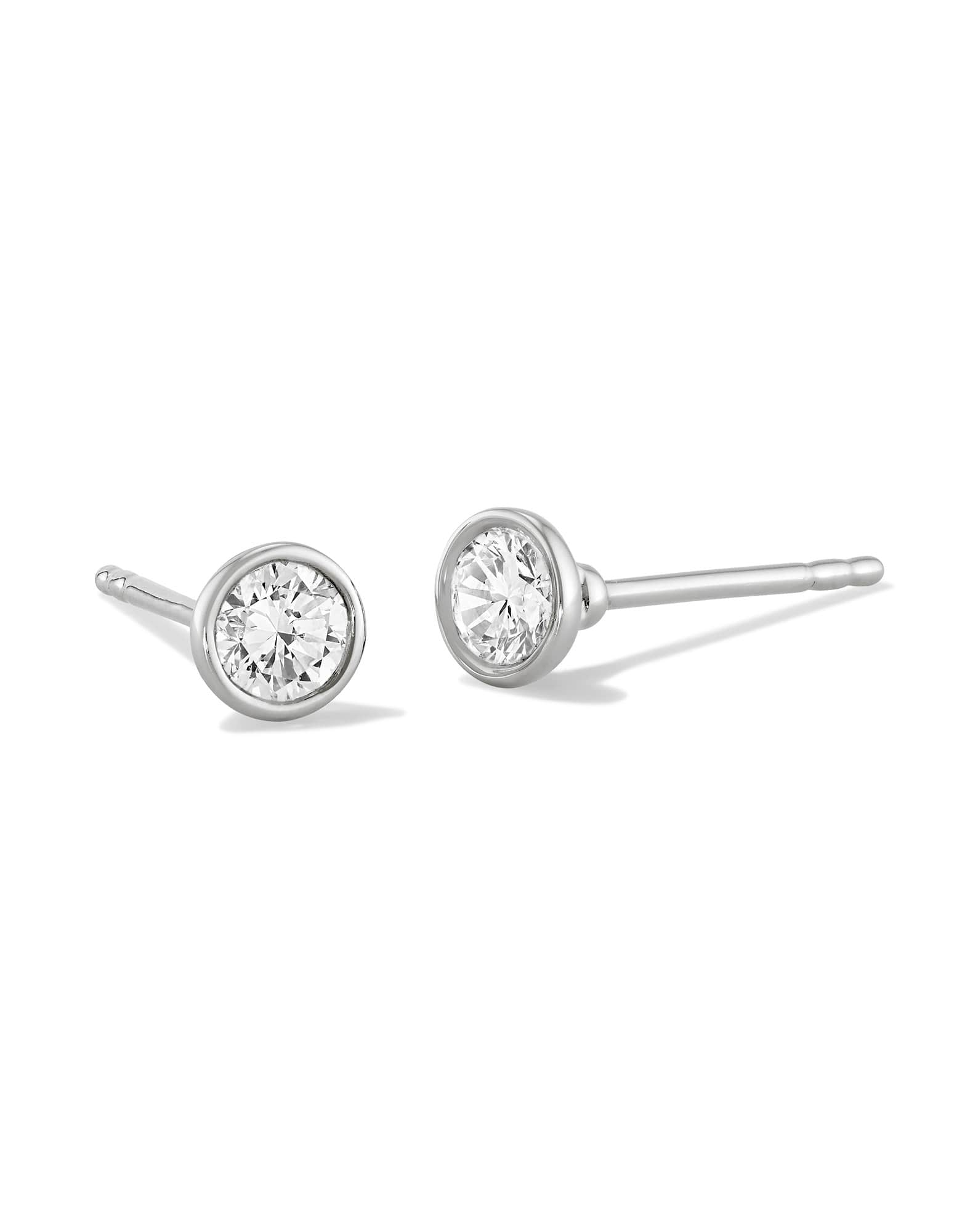 Lab Grown White Diamond Audrey Stud Earrings