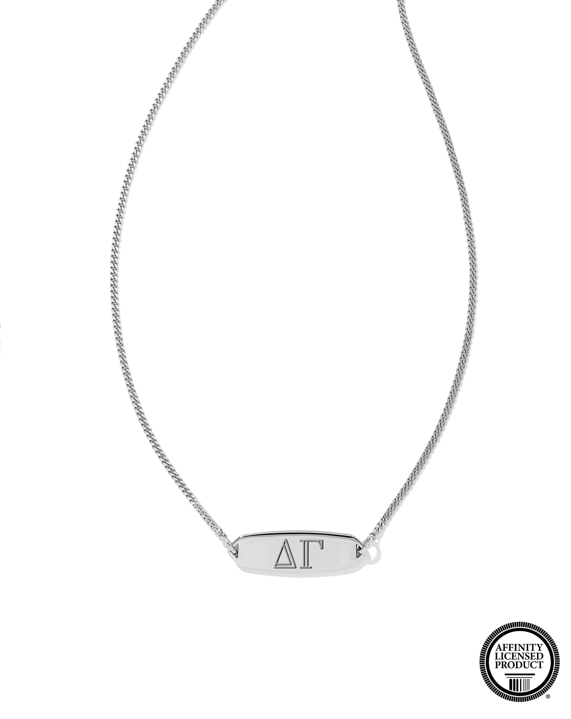 Delta Gamma Pendant Necklace in Sterling Silver