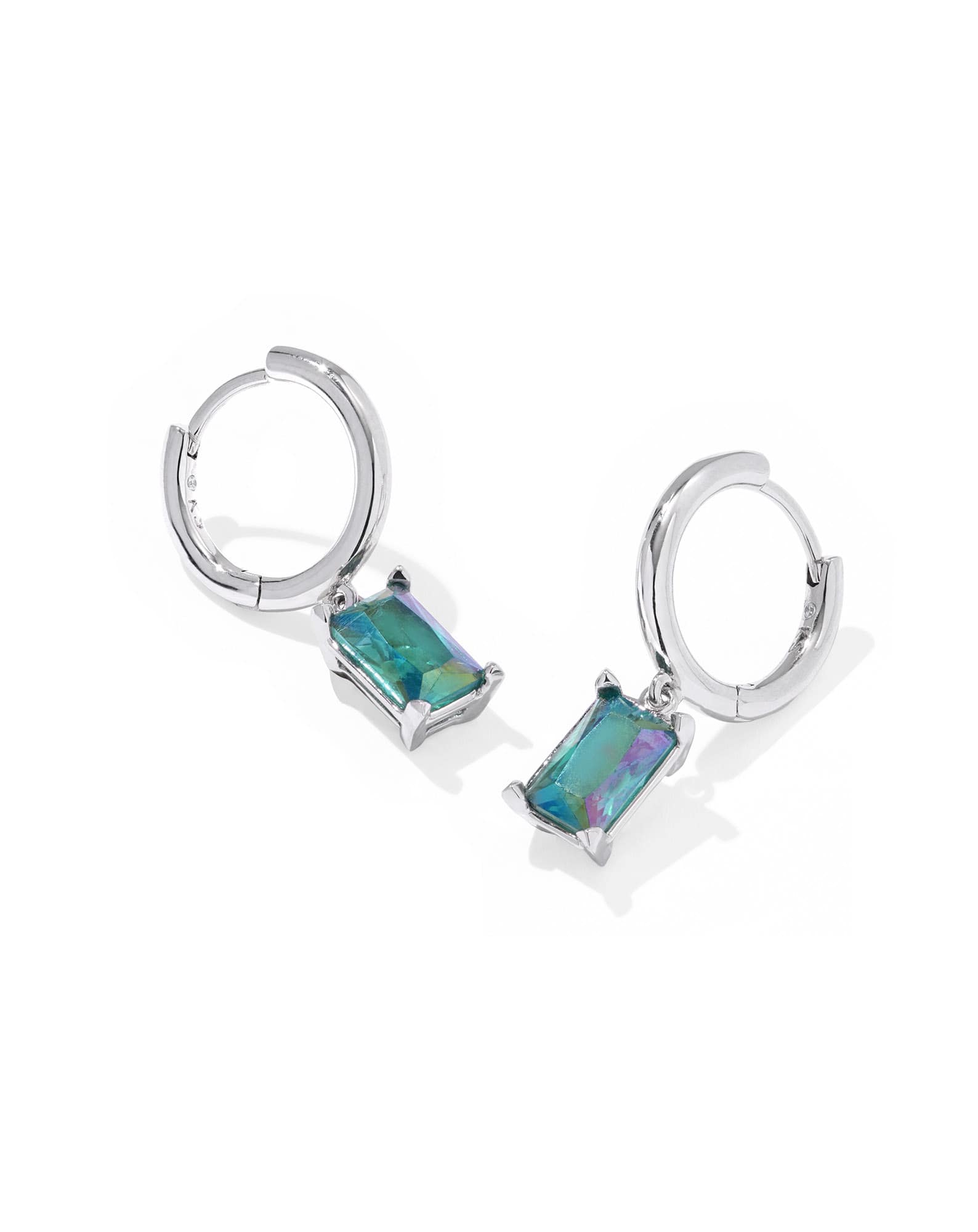 Ashley Silver Huggie Earrings