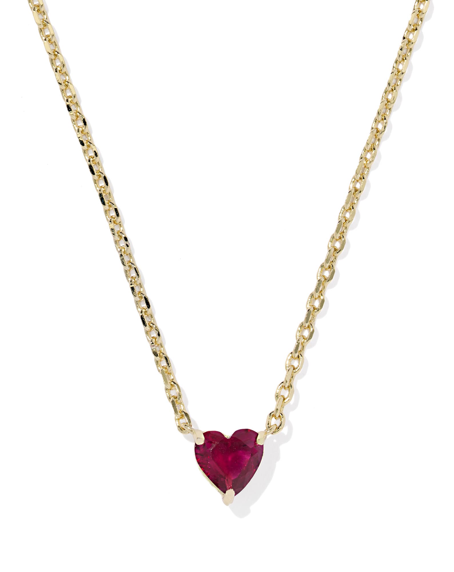 Ayla Heart Gold Short Pendant Necklace