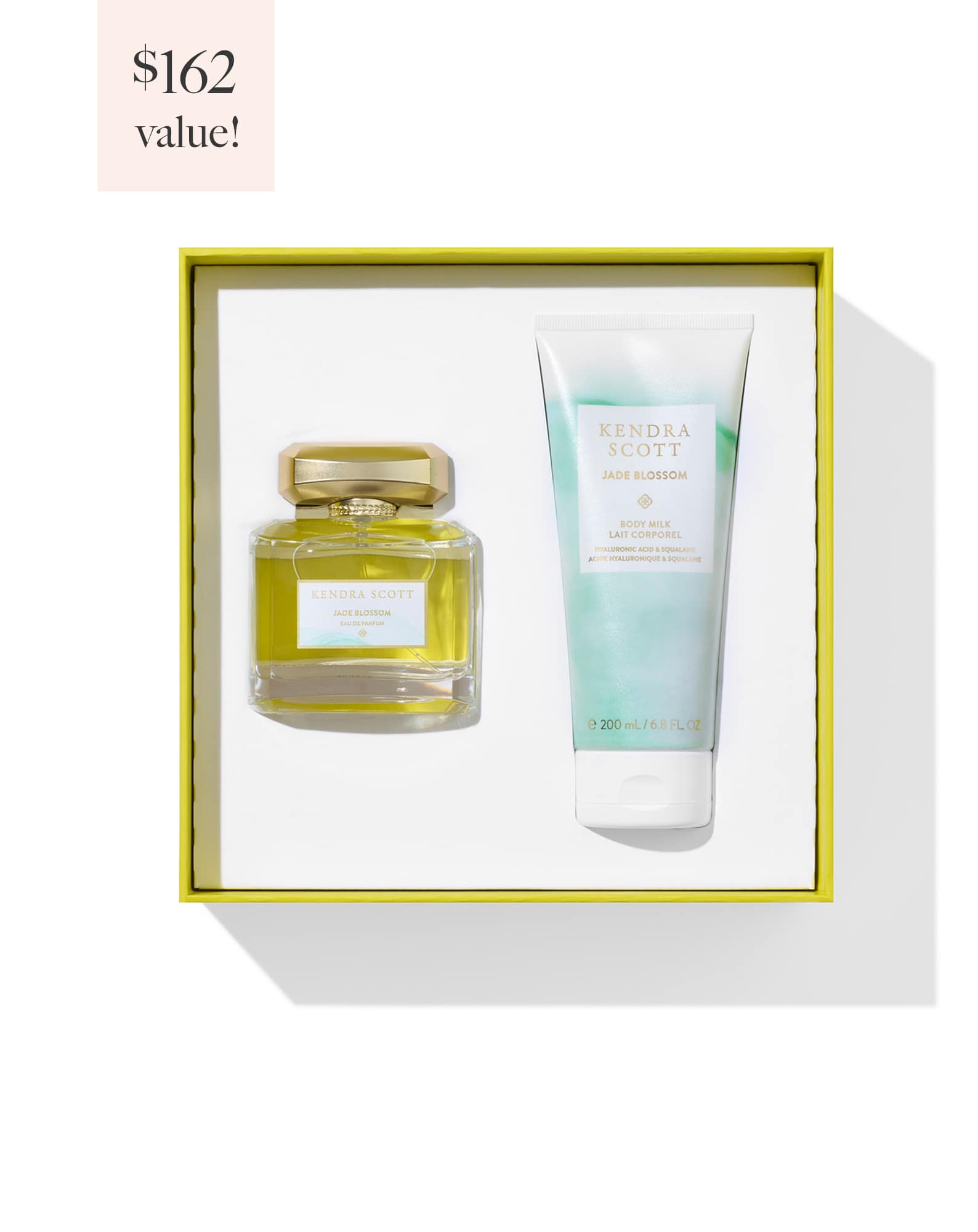 Body Milk and 75ml Fragrance Gift Set in Jade Blossom