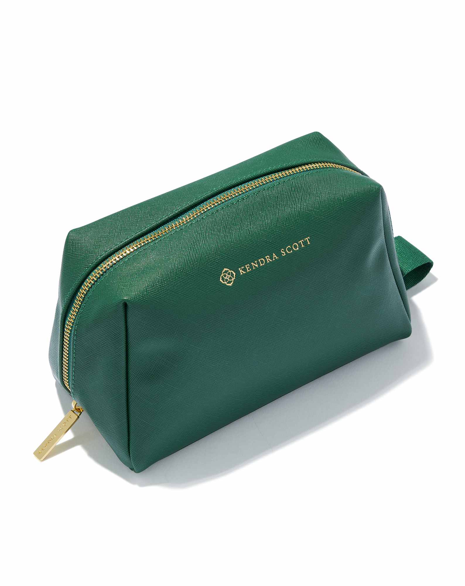 Large Cosmetic Zip Case in Green