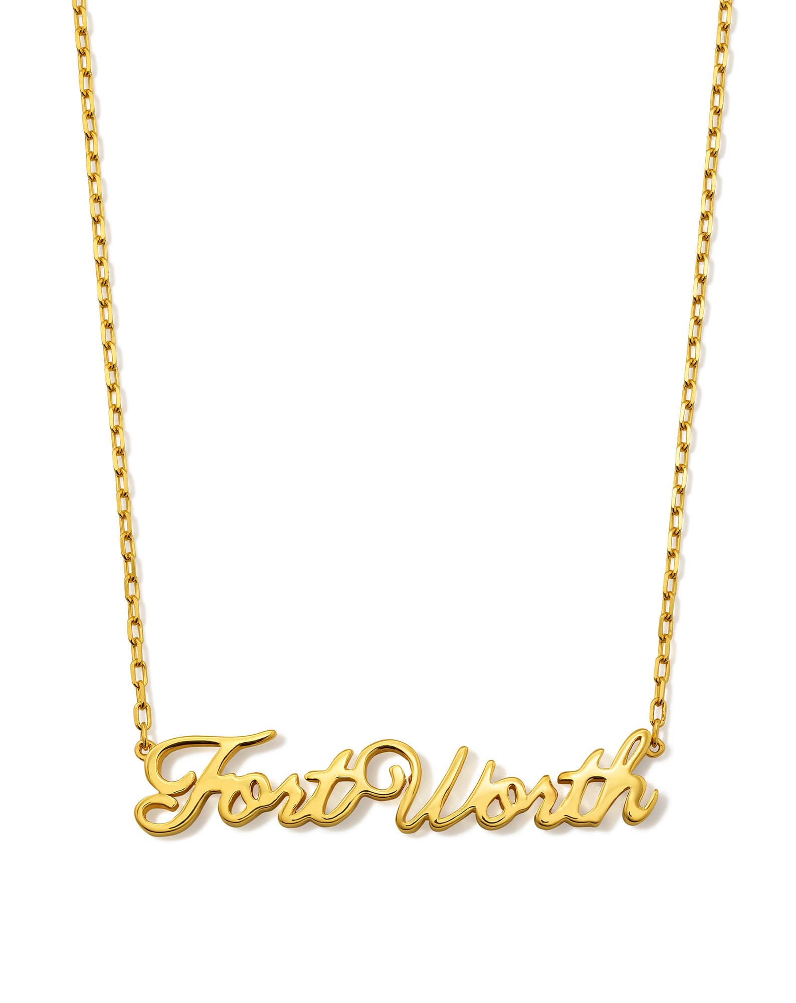 Fort Worth Pendant Necklace in 18k Gold Vermeil