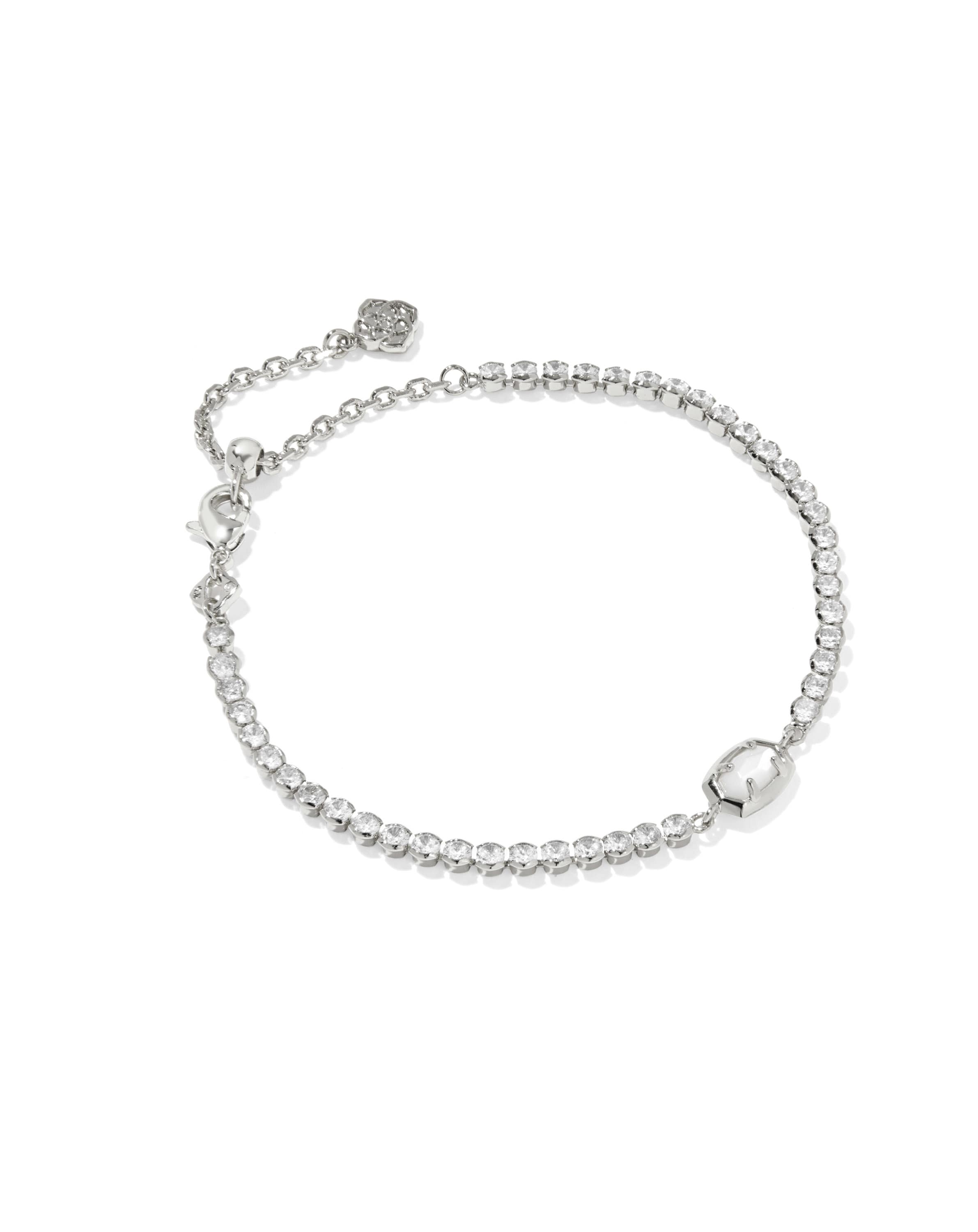 Emilie Silver Tennis Bracelet 
