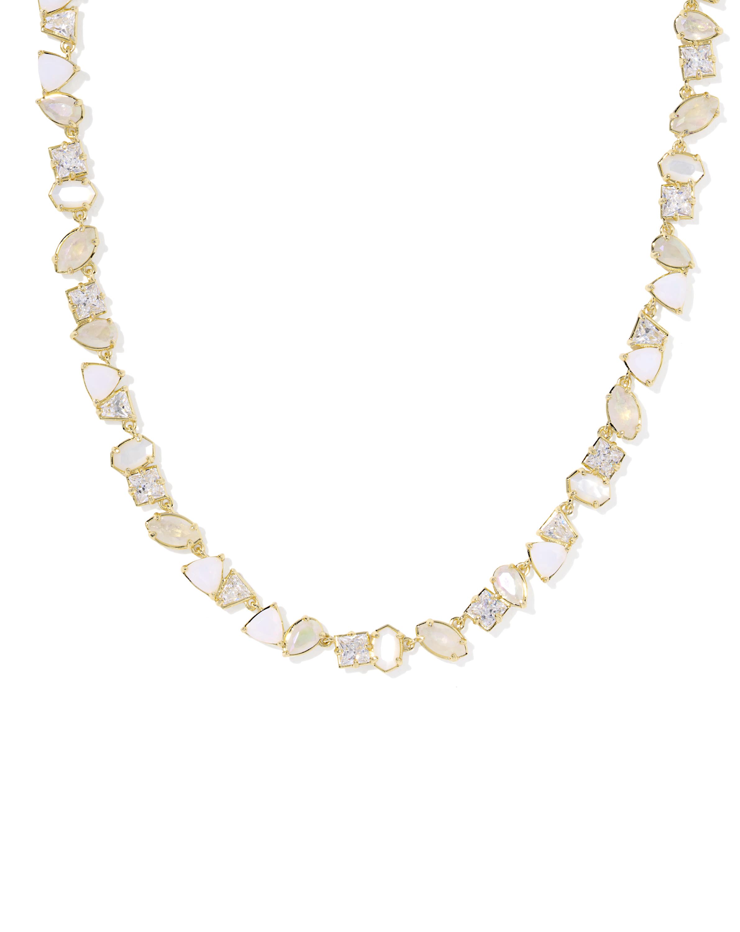 Isabelle Gold Tennis Necklace 