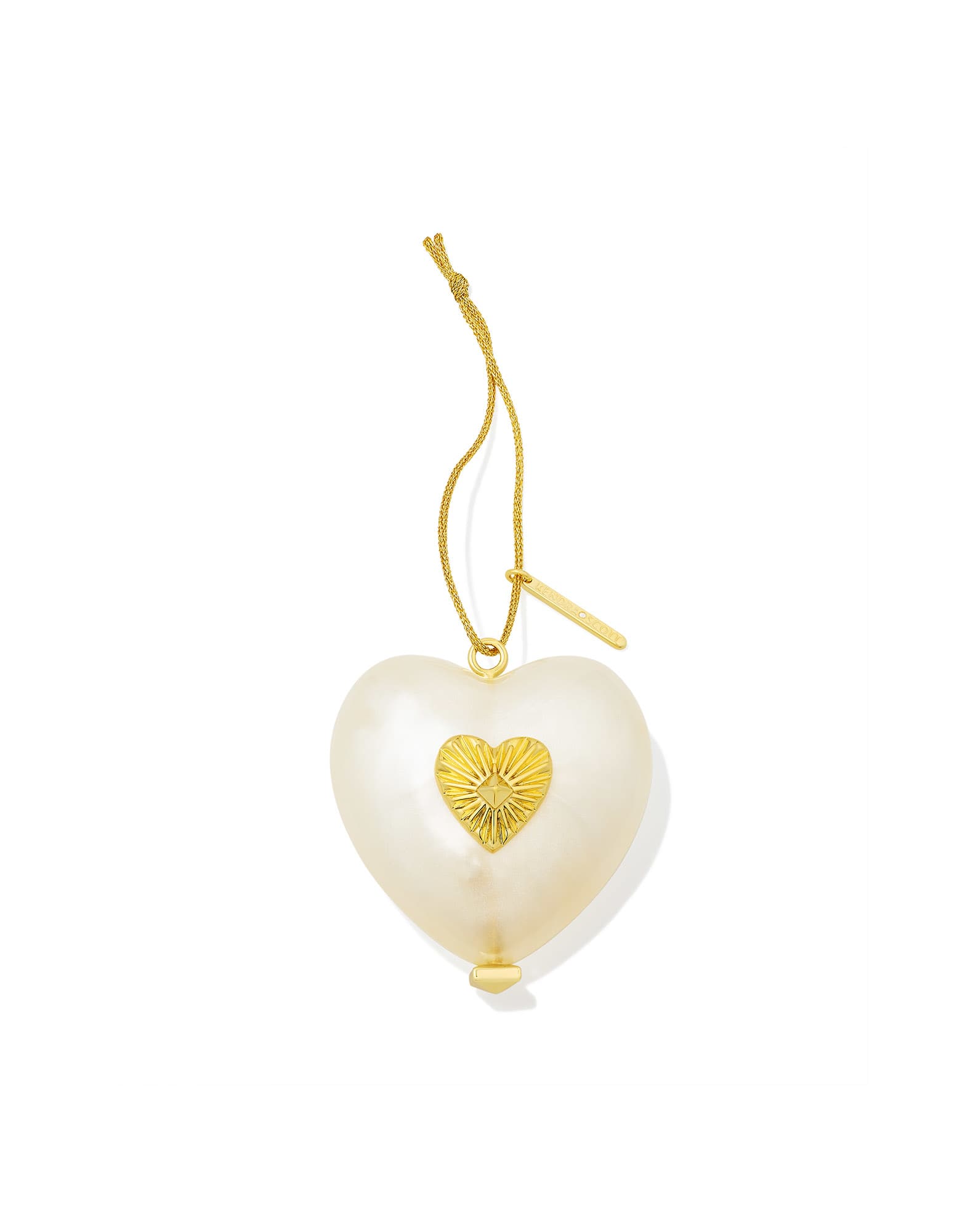 Sasha Heart Gold Ornament