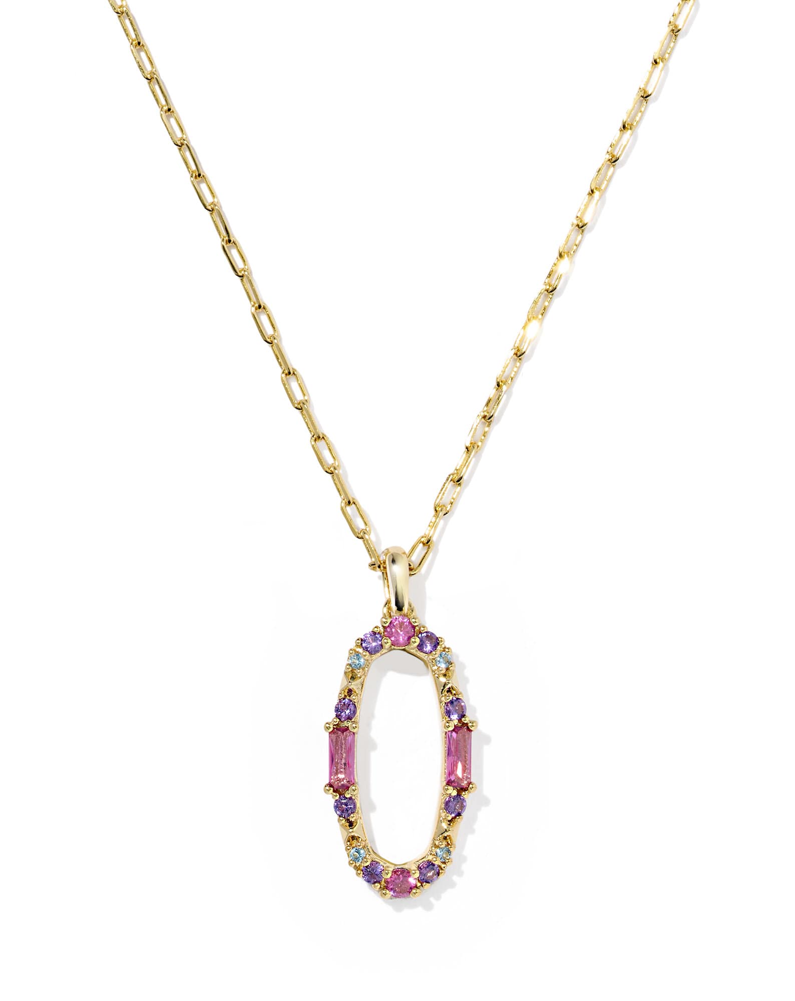 Essie Pave Gold Short Pendant Necklace