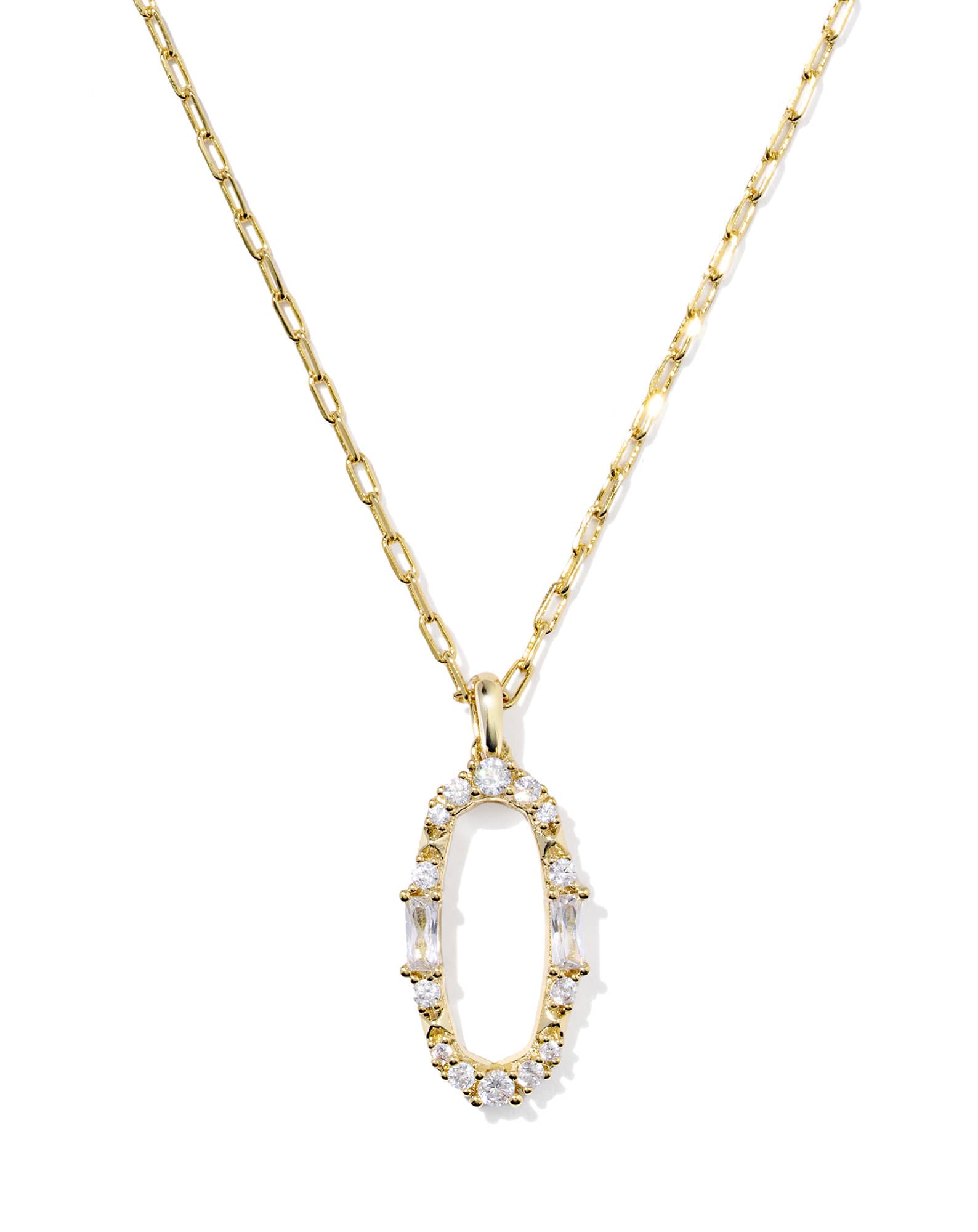 Essie Pave Gold Short Pendant Necklace