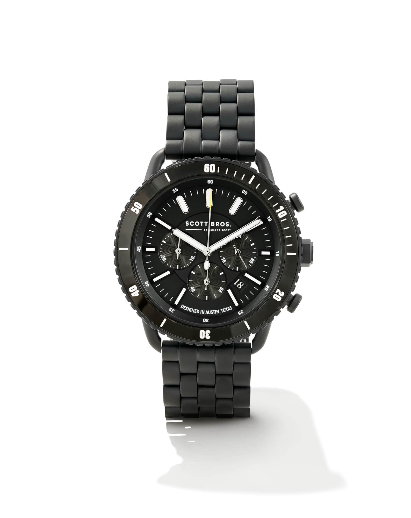 Beck Stainless Steel 44mm Chronograph Watch in Black