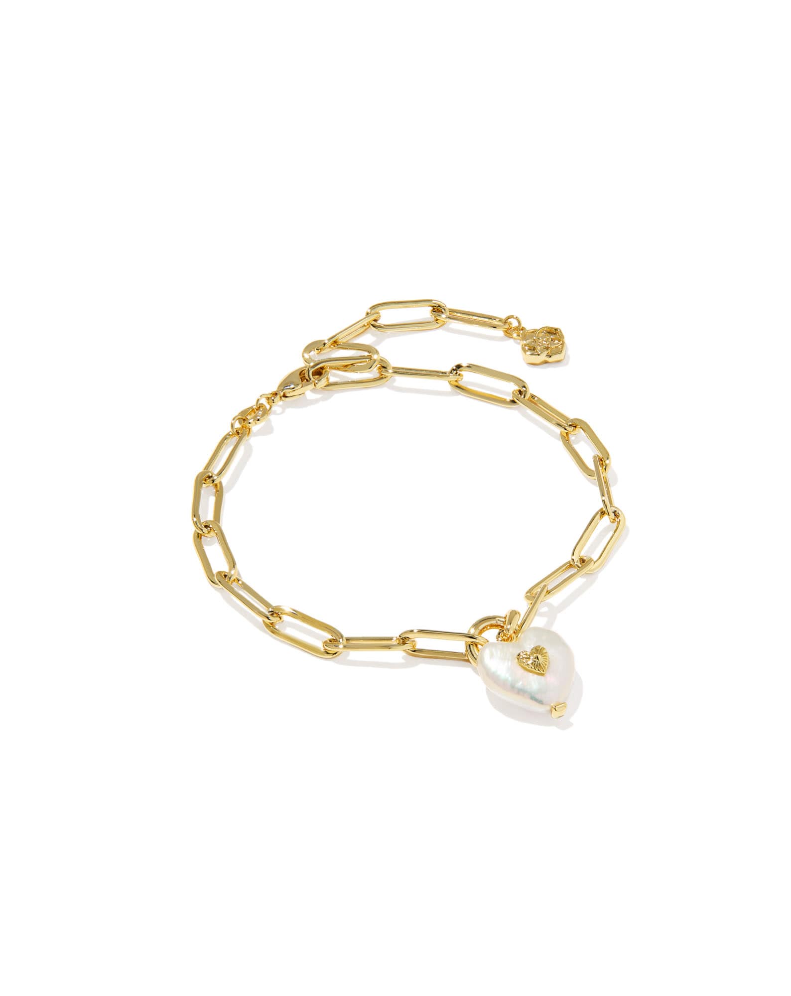 Sasha Heart Gold Delicate Chain Bracelet 