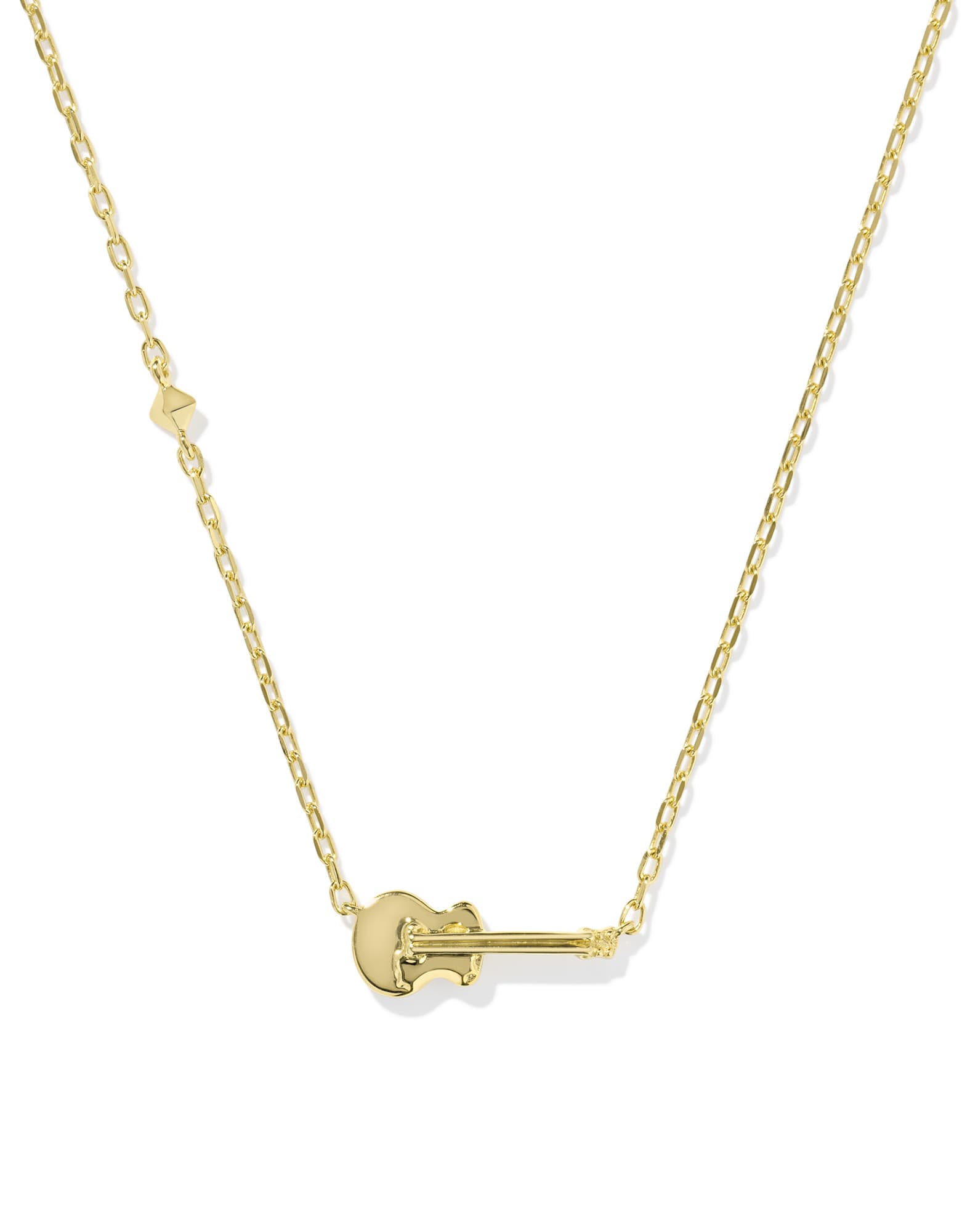 Inline Guitar Pendant Necklace in 18k Gold Vermeil