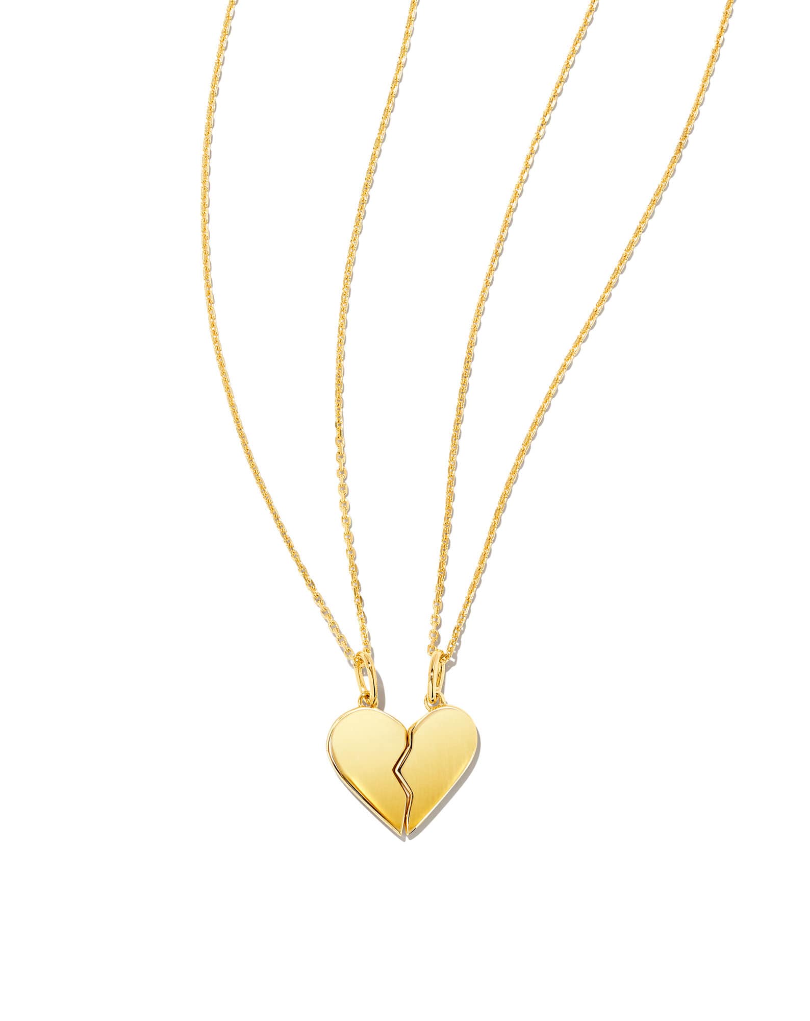 Best Friend Necklaces Set of 2 in 18k Gold Vermeil