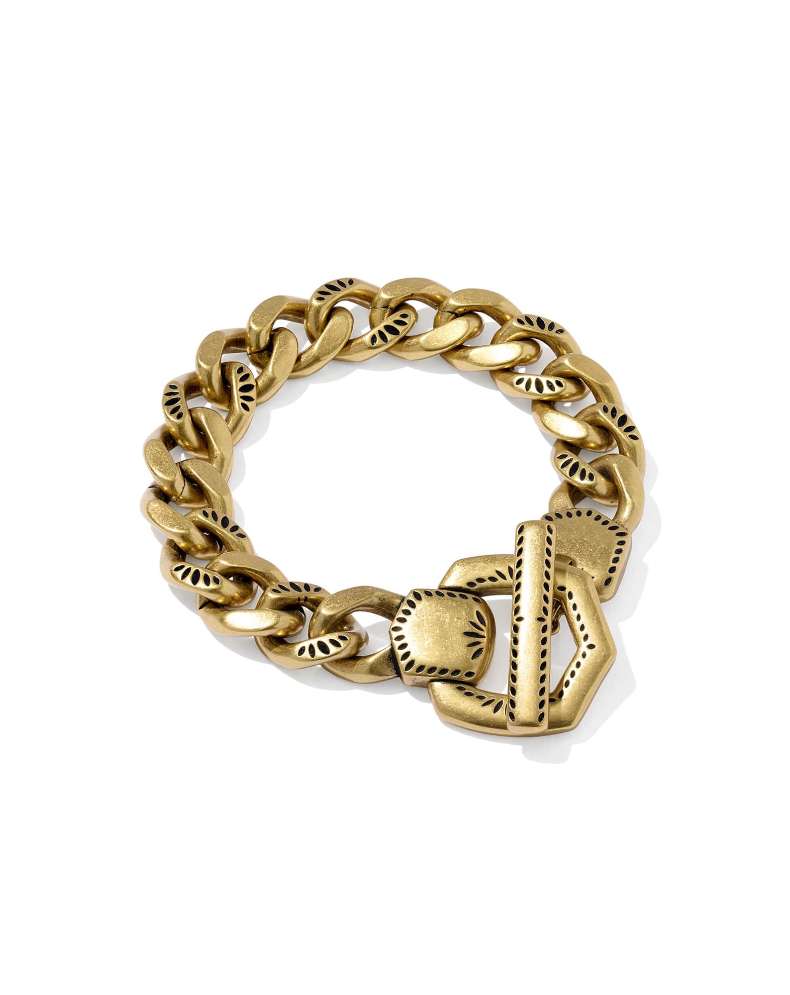 Keziah Vintage Gold Statement Link and Chain Bracelet