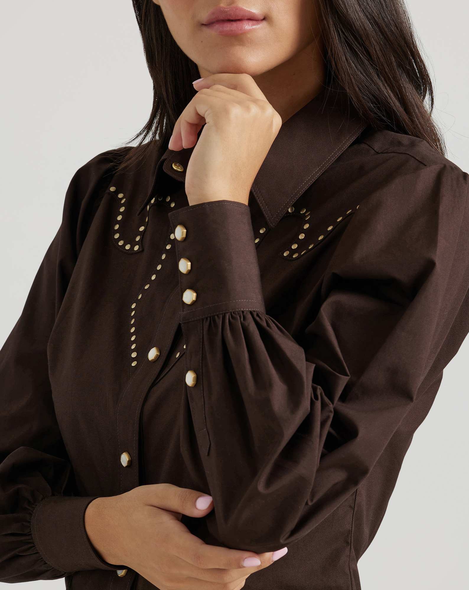 Wrangler® x Yellow Rose by Kendra Scott Puff Sleeve Rodeo Shirt