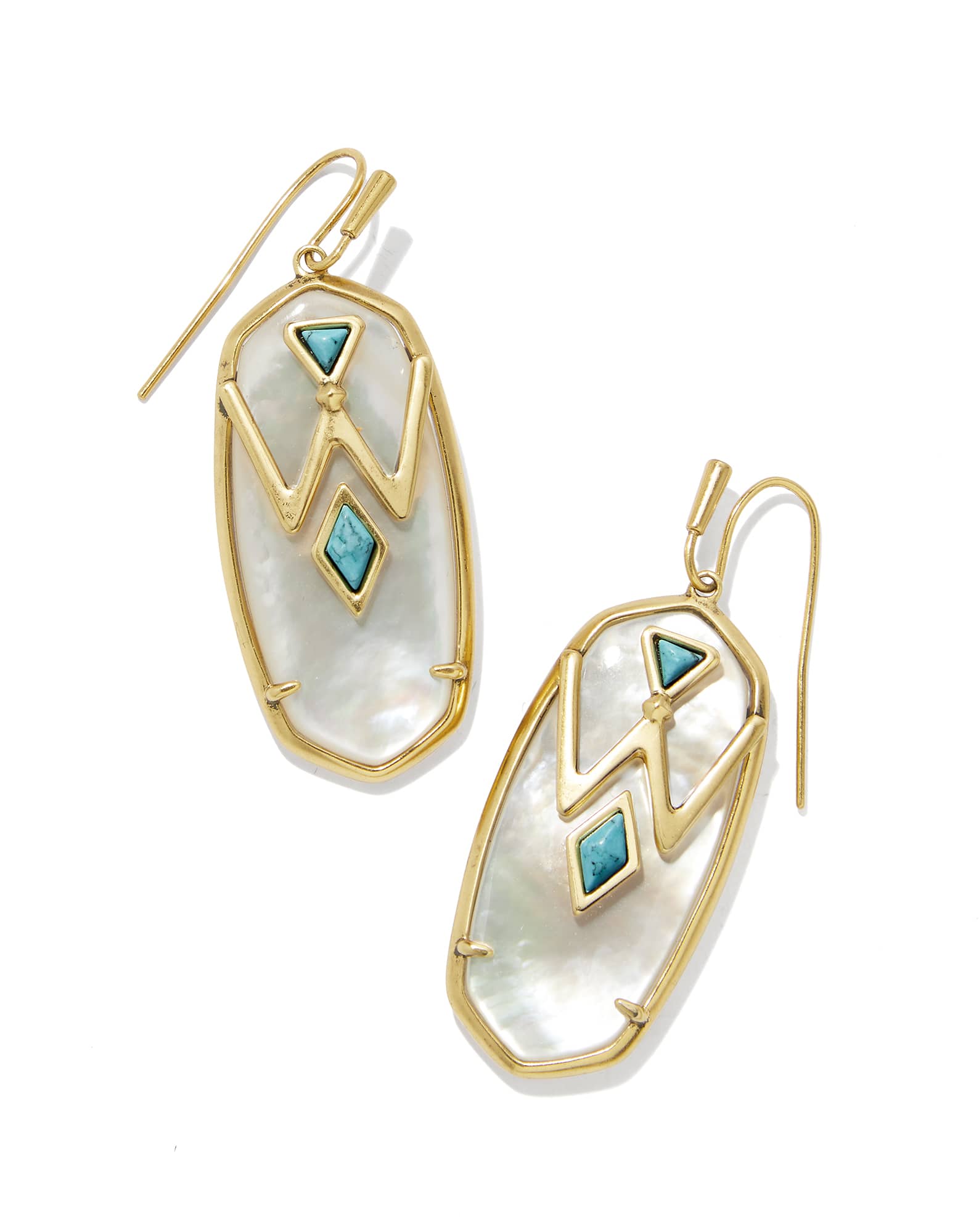 Wrangler® x Yellow Rose by Kendra Scott Elle Vintage Gold Drop Earrings