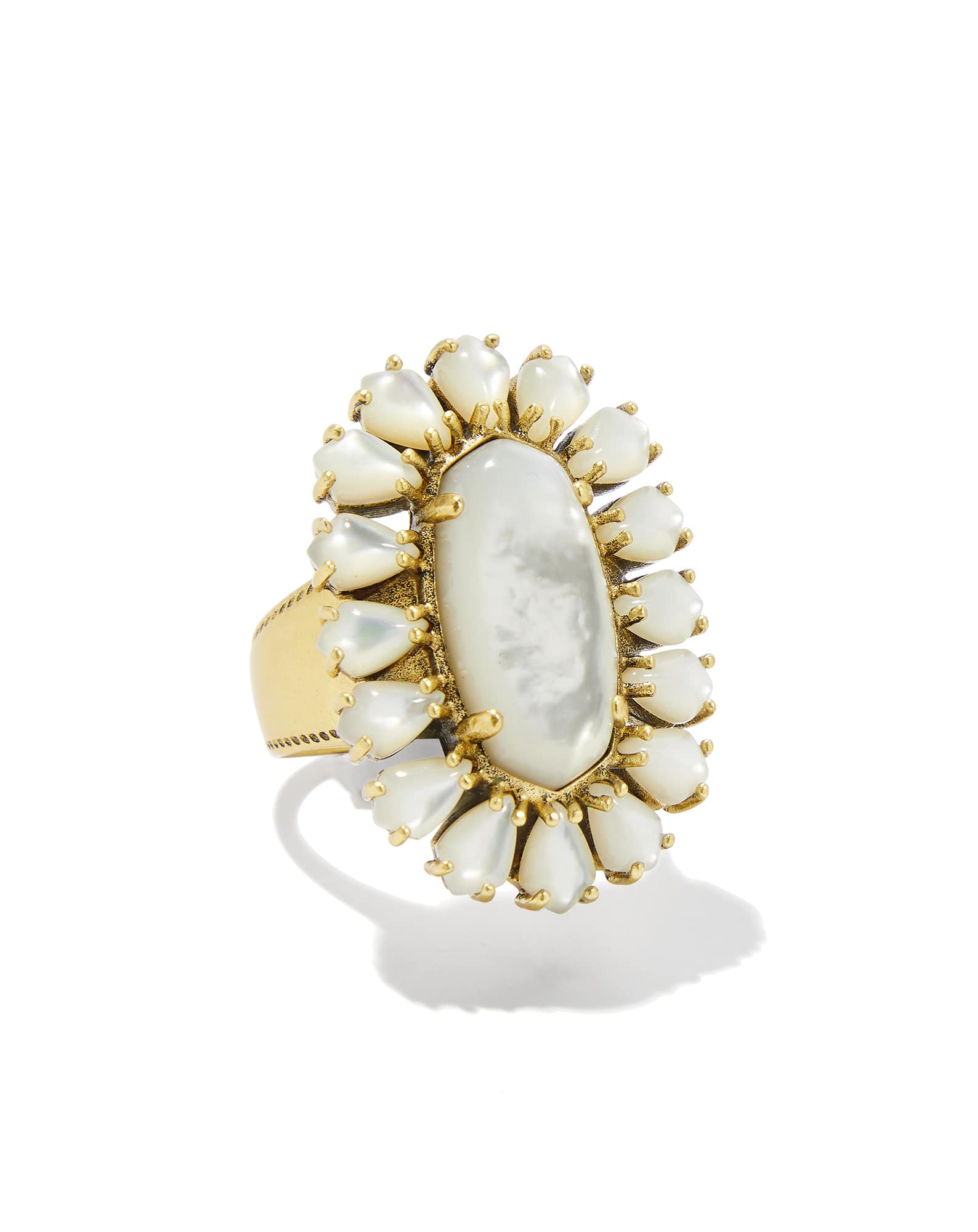 Wrangler® x Yellow Rose by Kendra Scott Laurel Vintage Gold Statement Ring