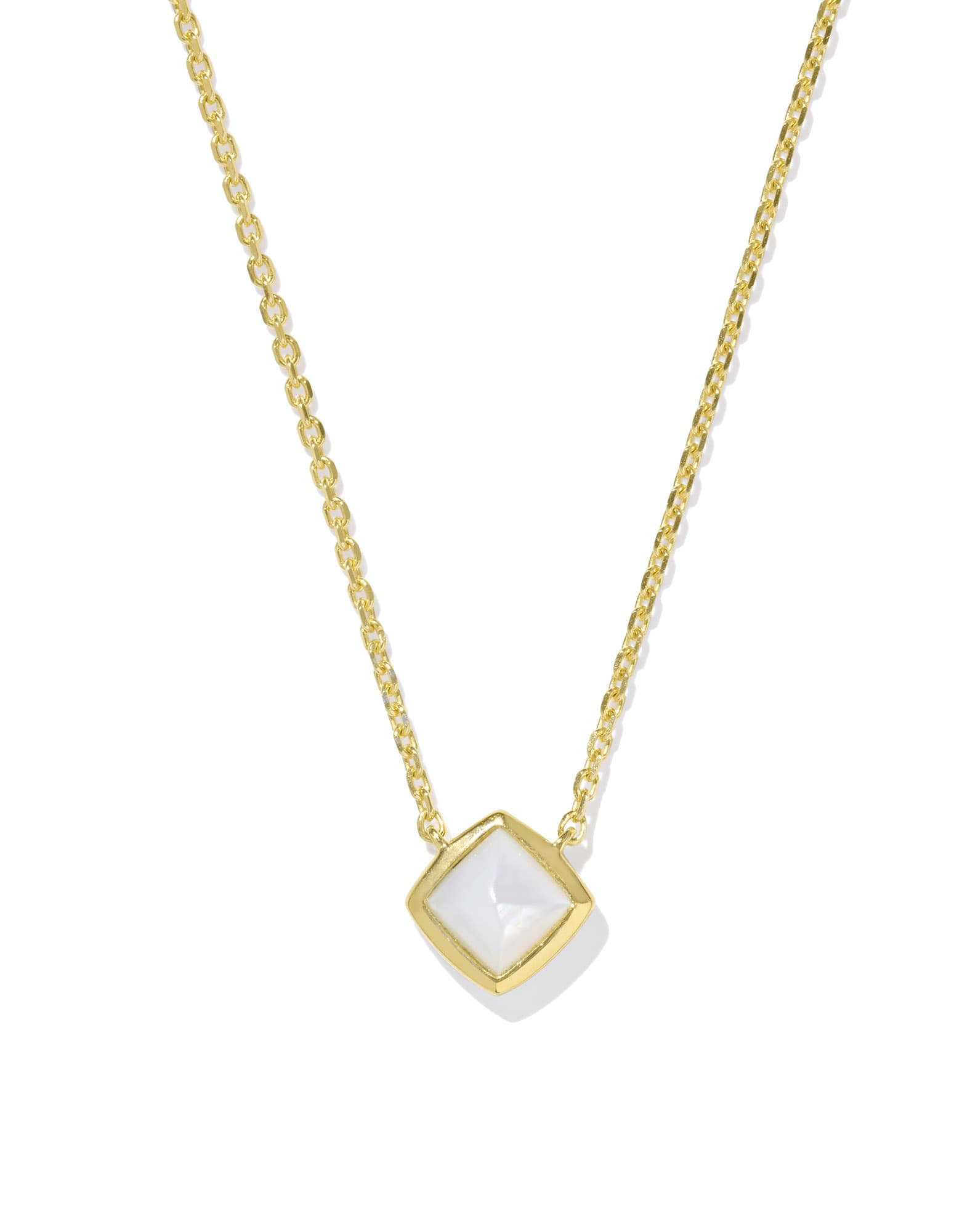 Alani 18k Gold Vermeil Pendant Necklace in Ivory Mother-of-Pearl
