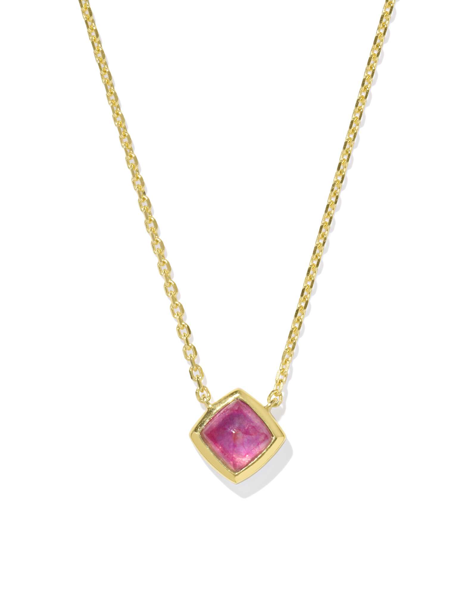 Alani 18k Gold Vermeil Pendant Necklace in Pink Quartz