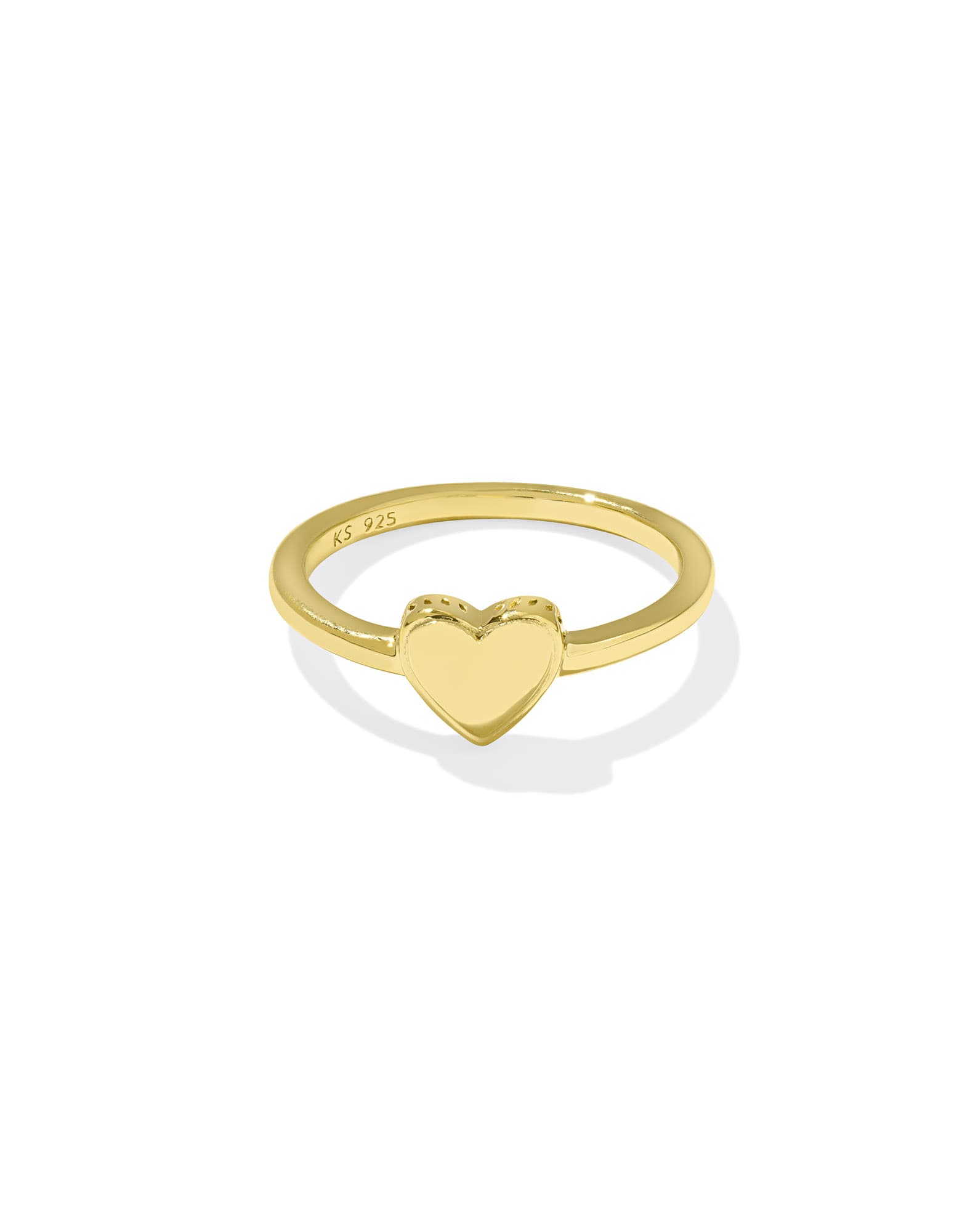 Jasmine Heart Band Ring in 18k Gold Vermeil