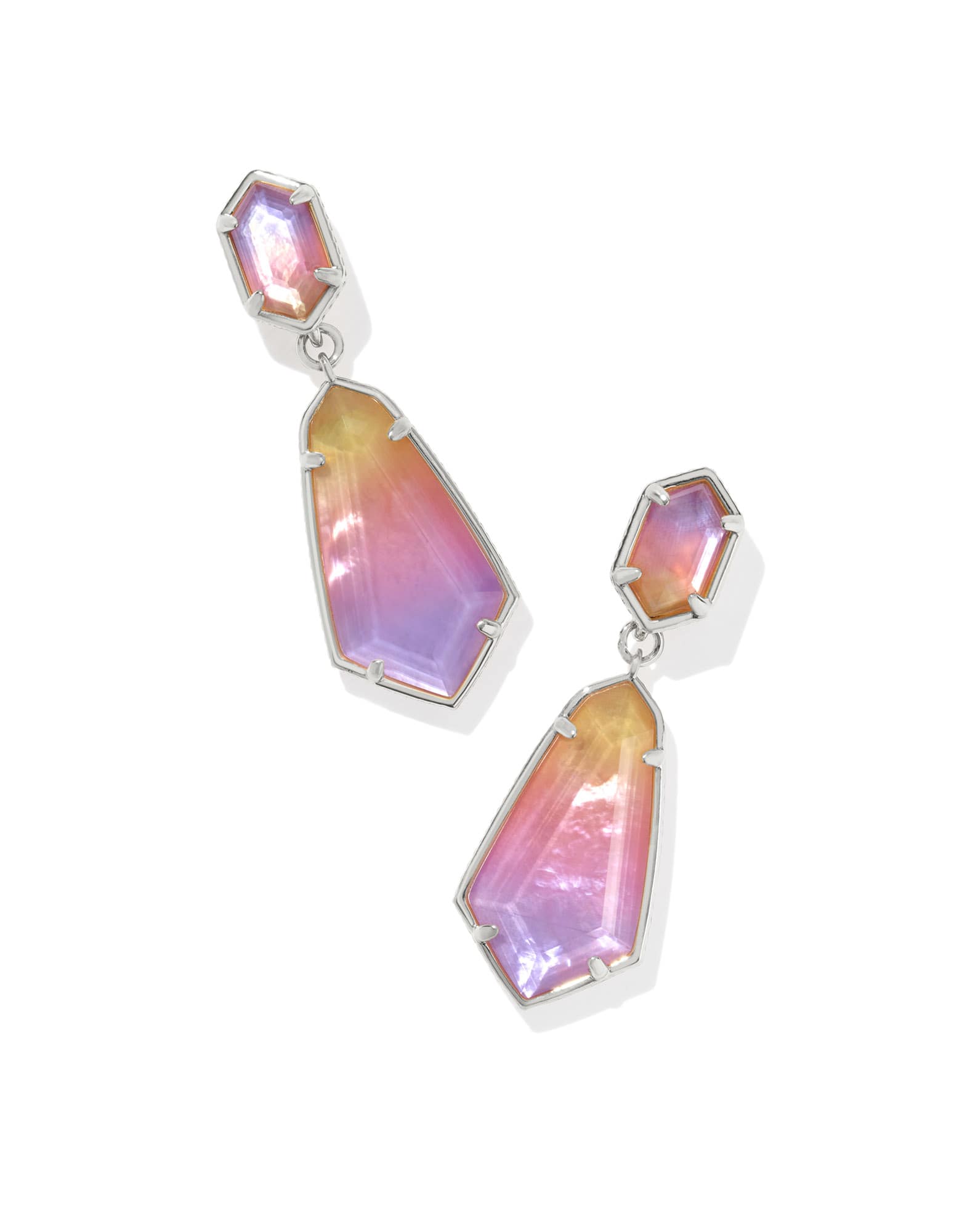 Hallie Silver Convertible Drop Earrings