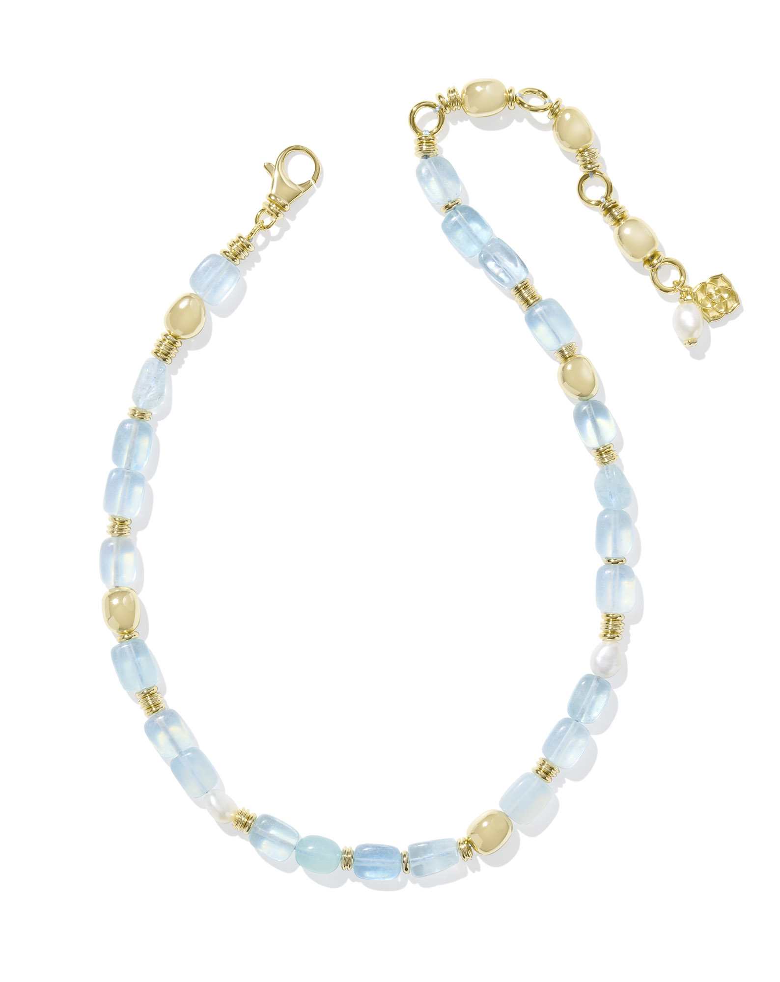 Melody Gold Beaded Strand Necklace in Freshwater Cultured Pearl