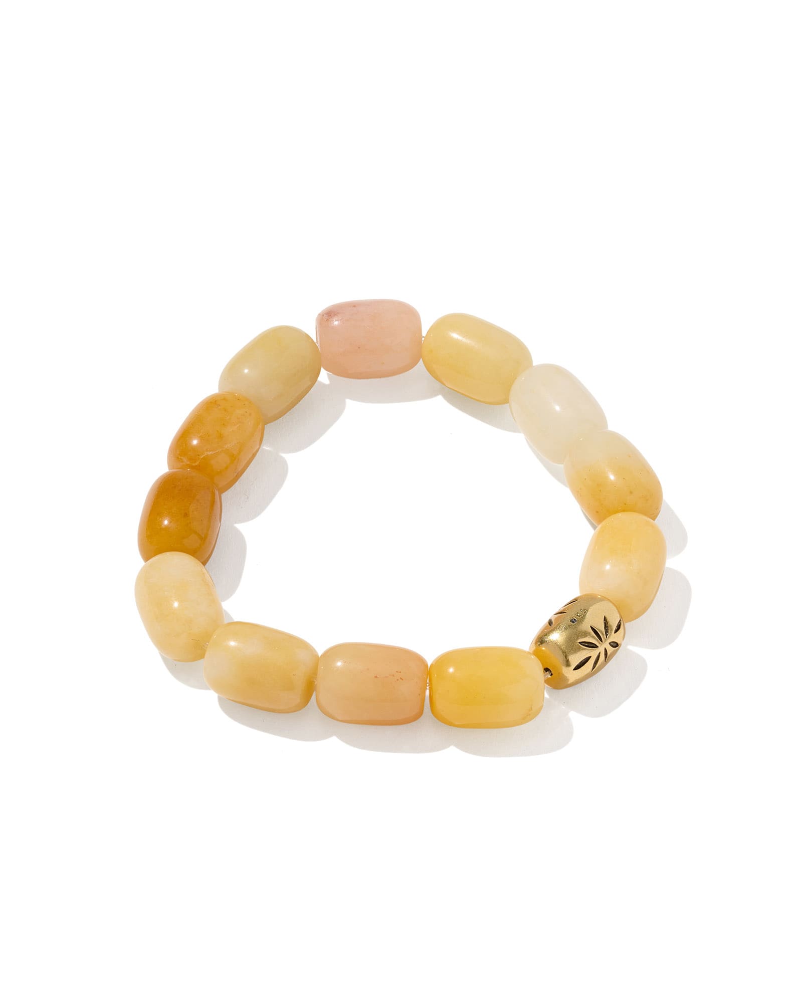 Beaded Vintage Gold Statement Stretch Bracelet