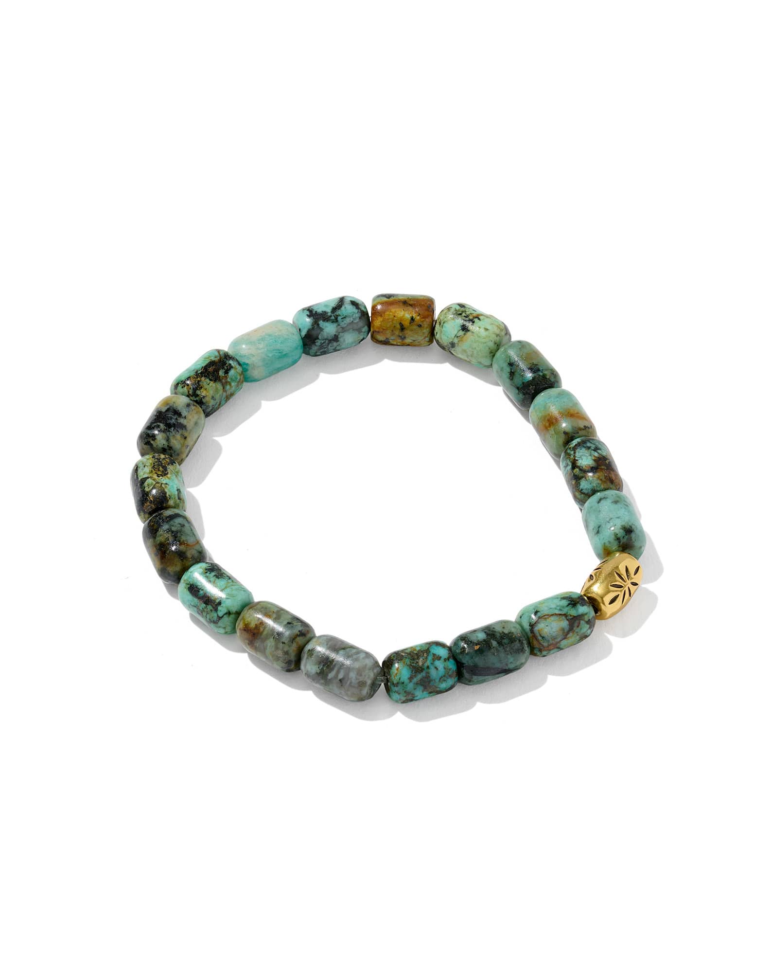 Beaded Vintage Gold Stretch Bracelet