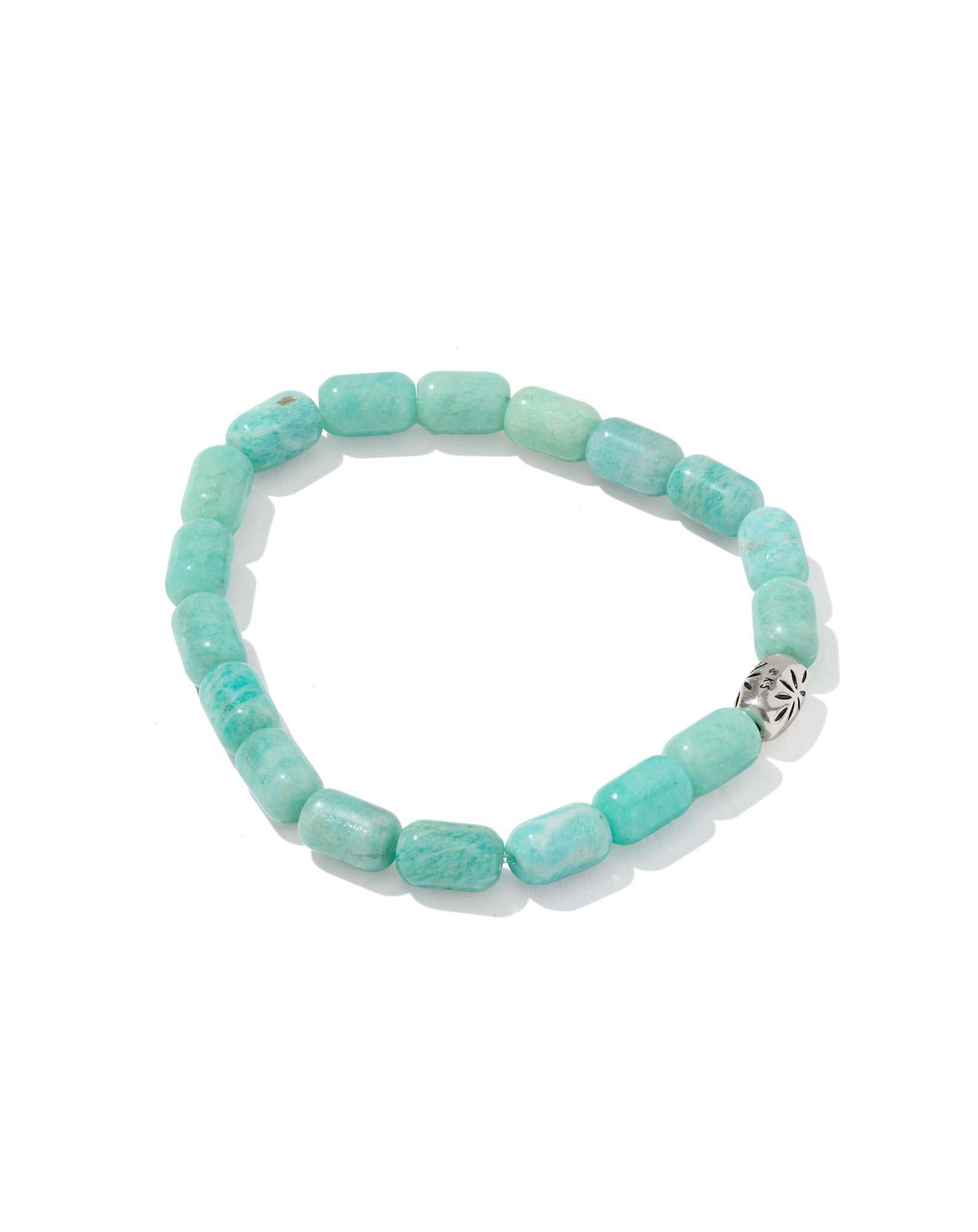 Beaded Vintage Silver Stretch Bracelet