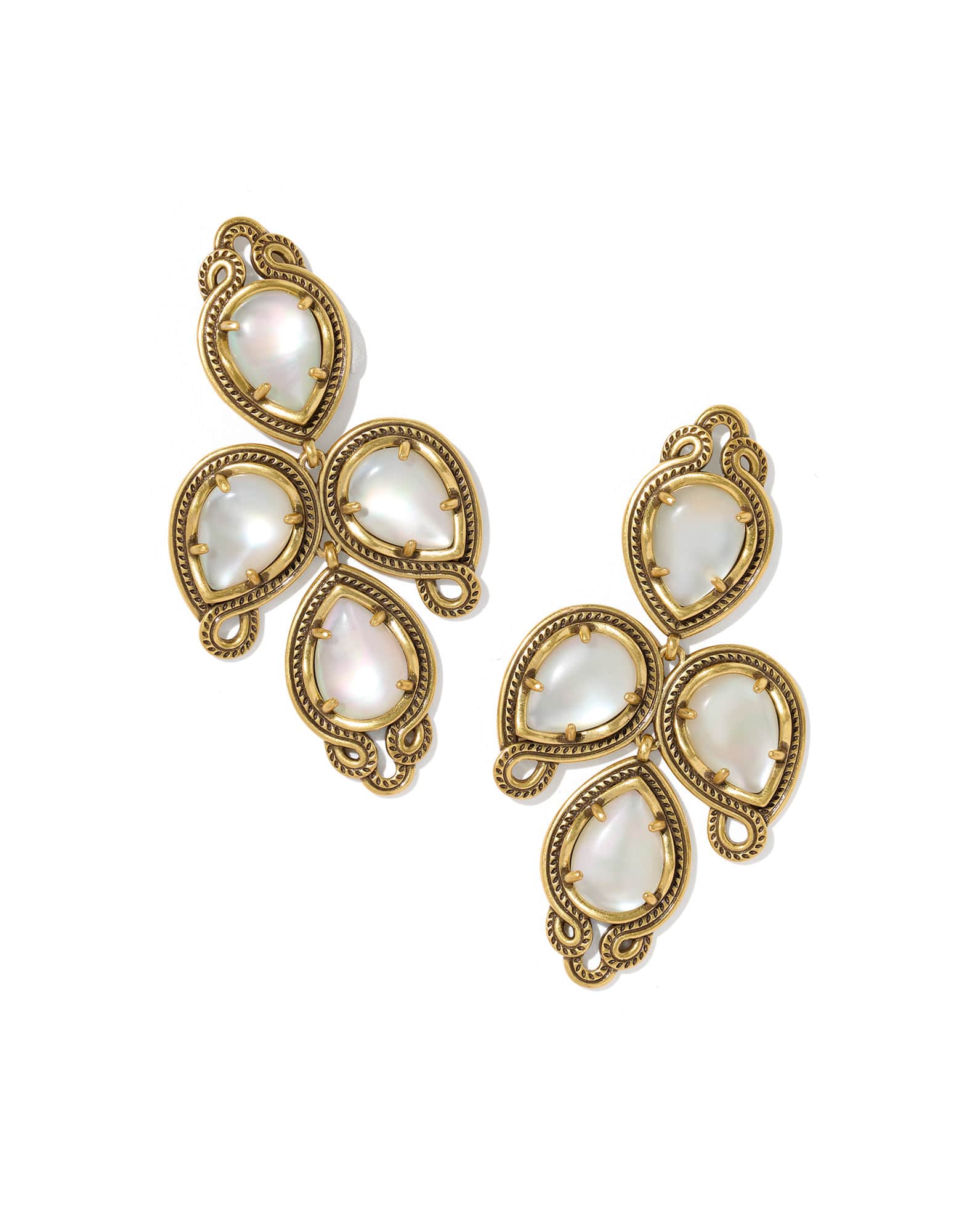 Tedi Vintage Gold Statement Earrings