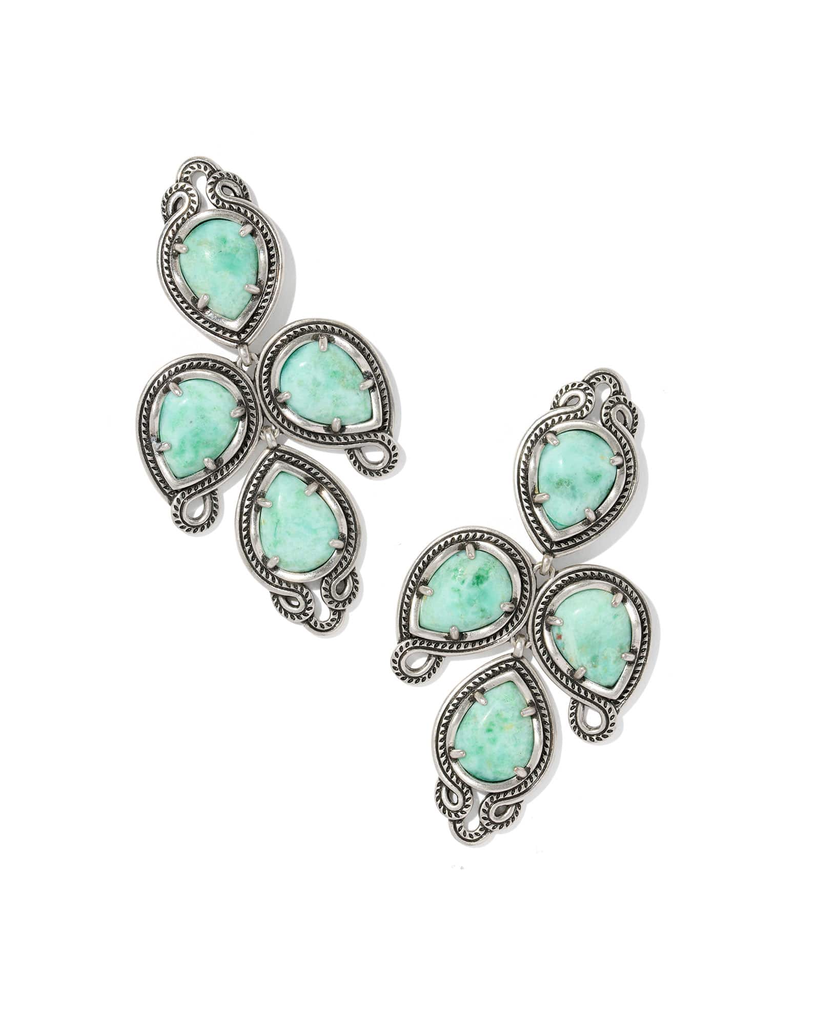 Tedi Vintage Silver Statement Earrings