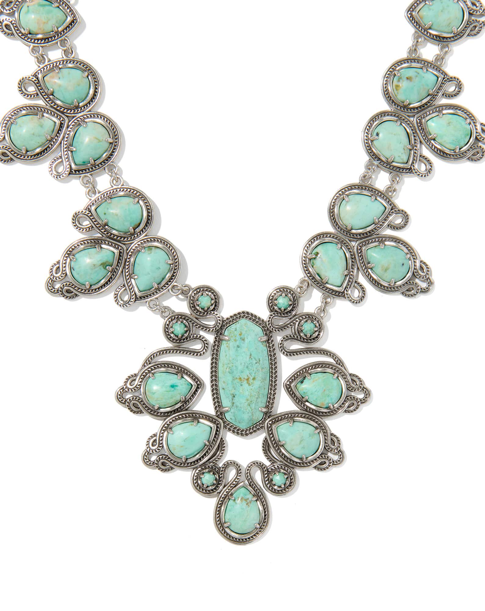 Tedi Vintage Silver Statement Necklace