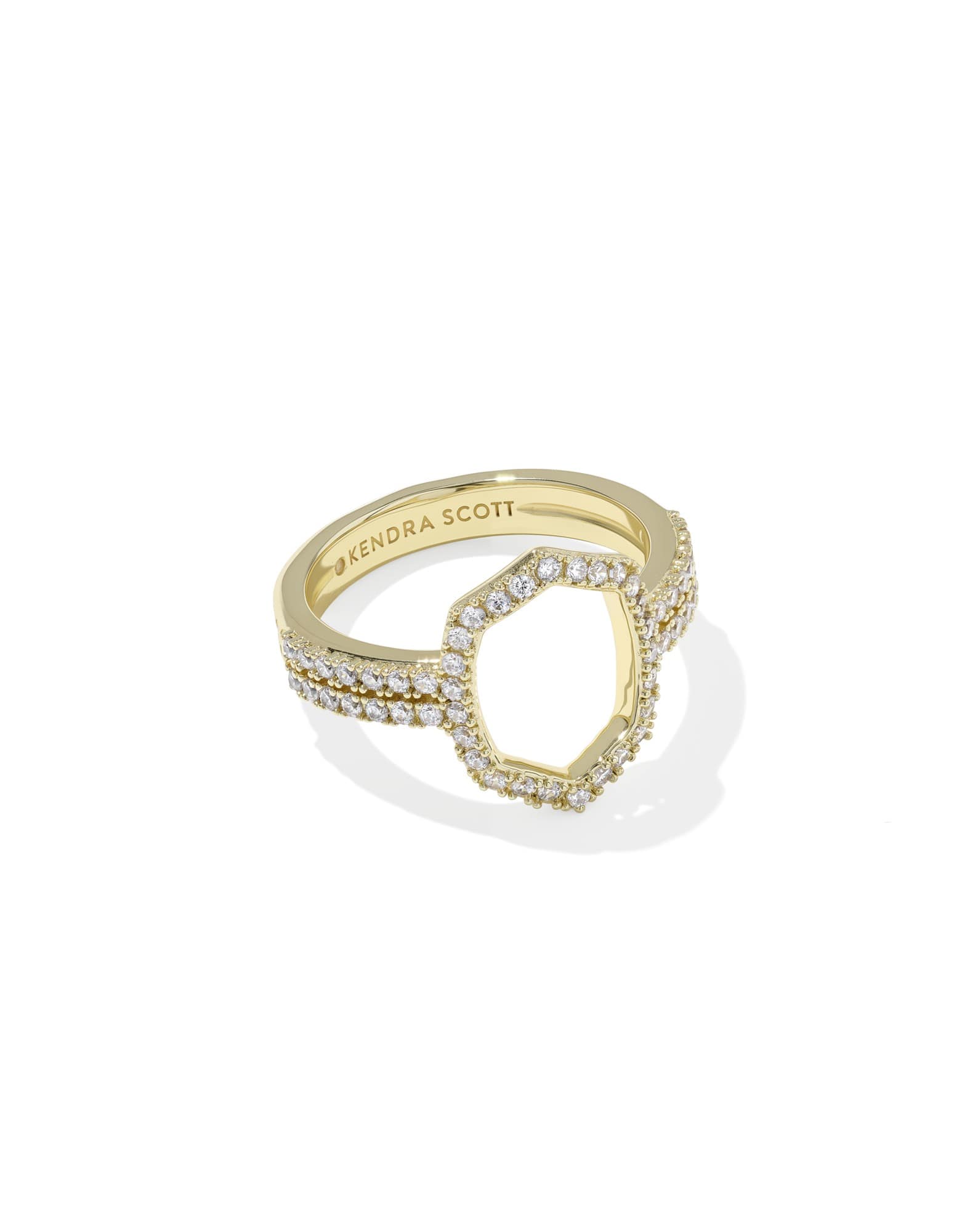 Daphne Pave Gold Cocktail Ring 