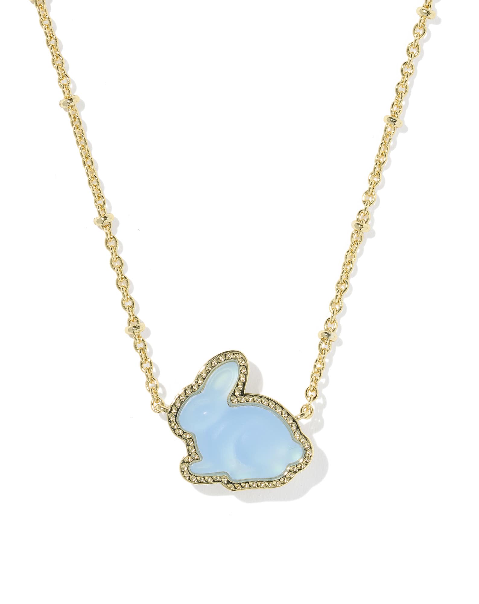 Bunny Gold Short Pendant Necklace 